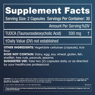 Foto 2 | Suplemento Prohealth Pure Tudca 500 Mg 60 Cápsulas - Venta Internacional.