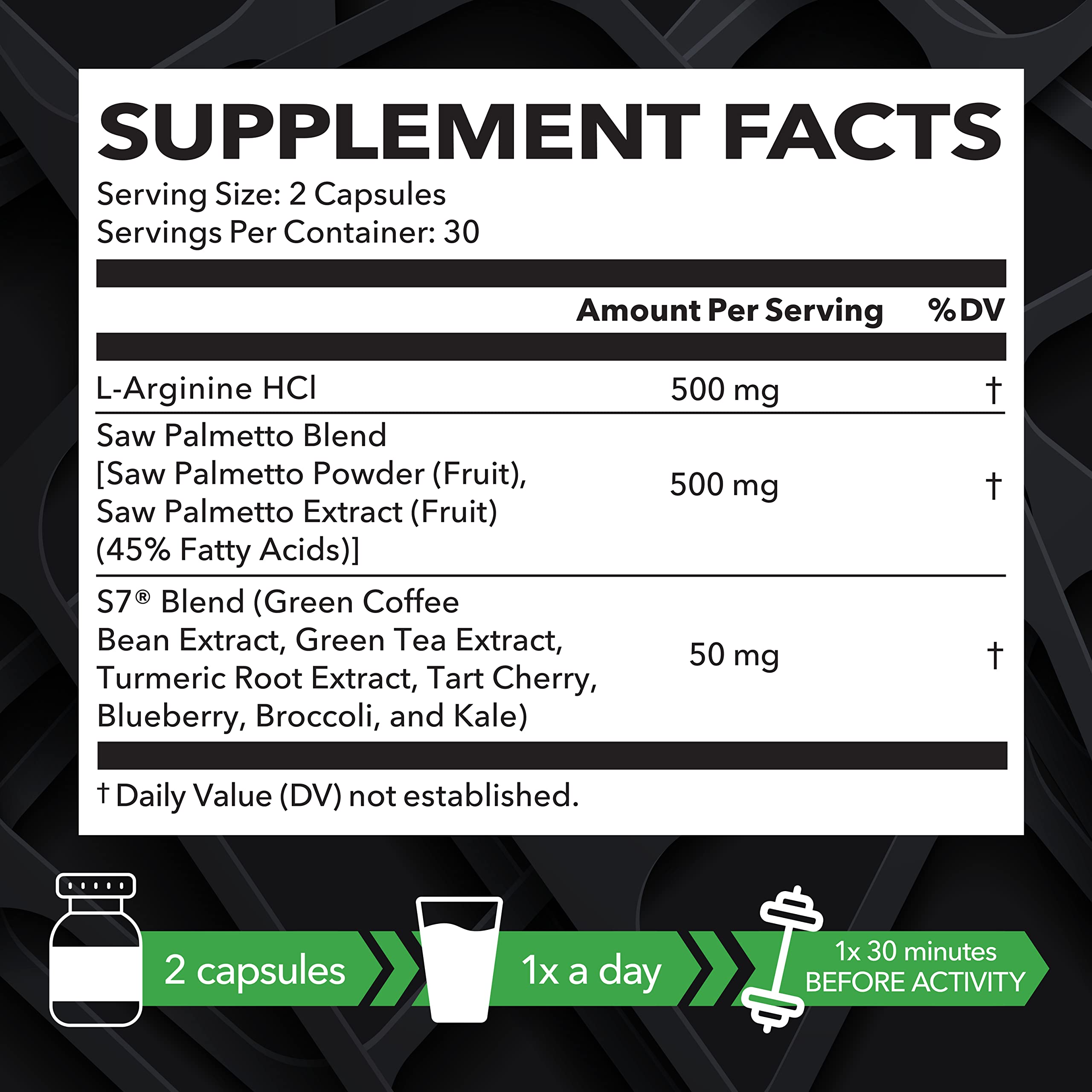 Foto 3 pulgar | Suplemento Havasu Nutrition L-arginina Saw Palmetto Para Hombres - Venta Internacional.