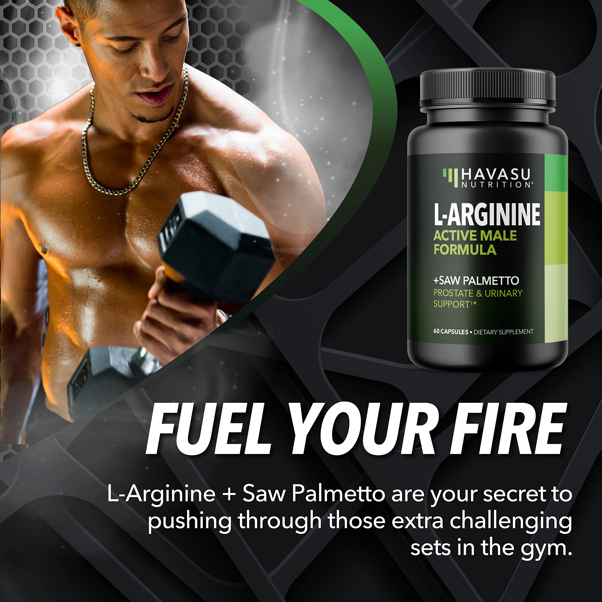 Foto 4 pulgar | Suplemento Havasu Nutrition L-arginina Saw Palmetto Para Hombres - Venta Internacional.