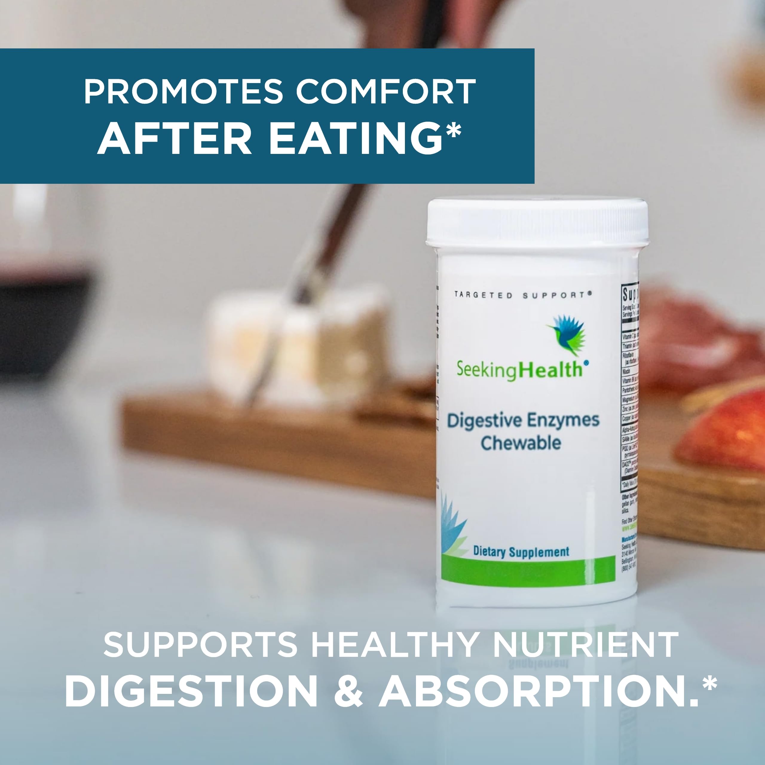 Foto 5 | Enzimas Digestivas Masticables Supplement Seeking Health, 60 Tabletas - Venta Internacional.