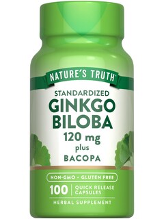 Foto 1 | Suplemento Nature's Truth Ginkgo Biloba 120 Mg Con Bacopa 100 Cápsulas - Venta Internacional.