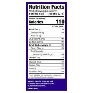 Foto 4 | Proteína En Polvo Vega Protein Made Simple Chocolate, 1,04 Kg - Venta Internacional.