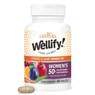 Foto 1 | Multivitaminas 21st Century Wellify Para Mujeres De 50 O Más De 65 Comprimidos - Venta Internacional.