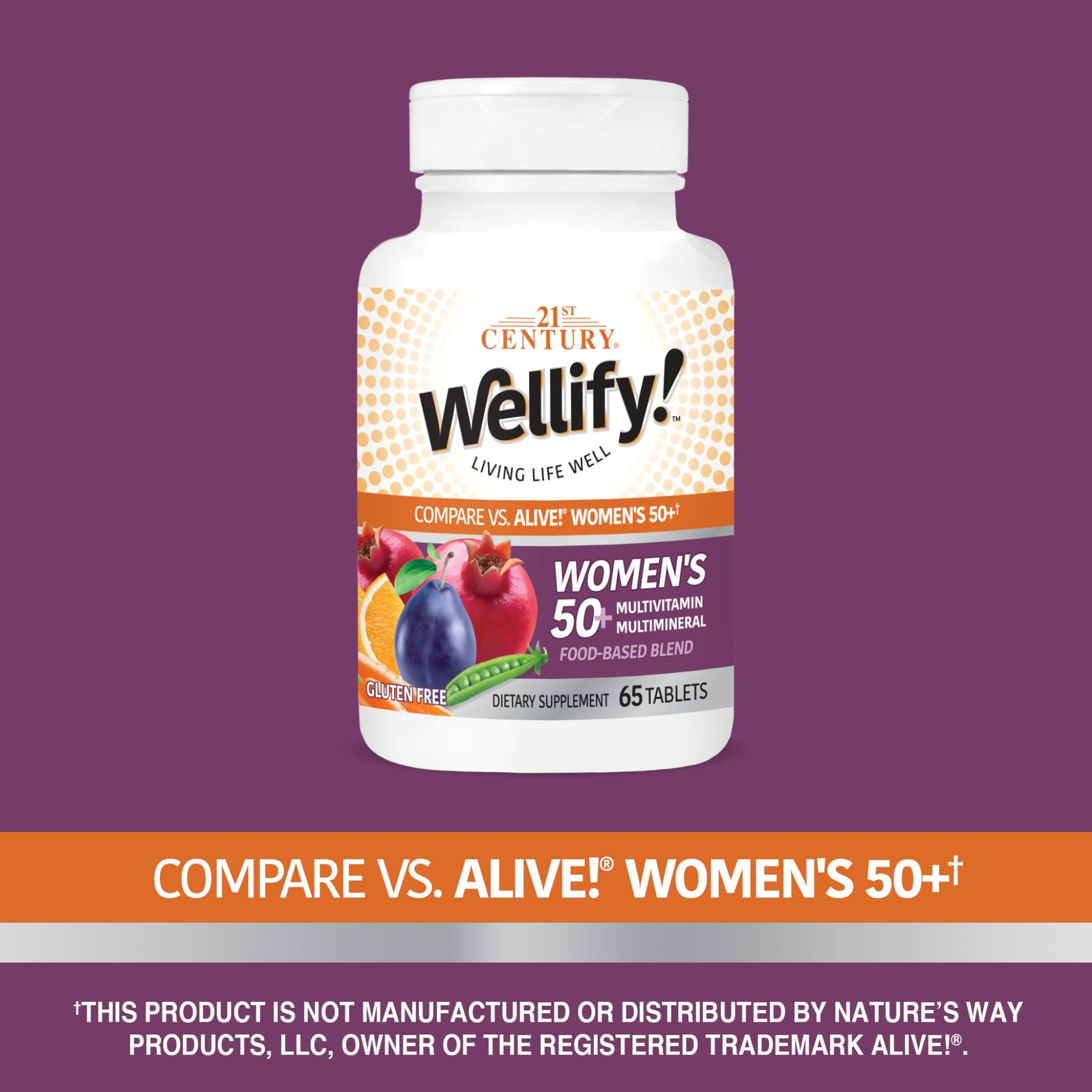 Foto 4 pulgar | Multivitaminas 21st Century Wellify Para Mujeres De 50 O Más De 65 Comprimidos - Venta Internacional.