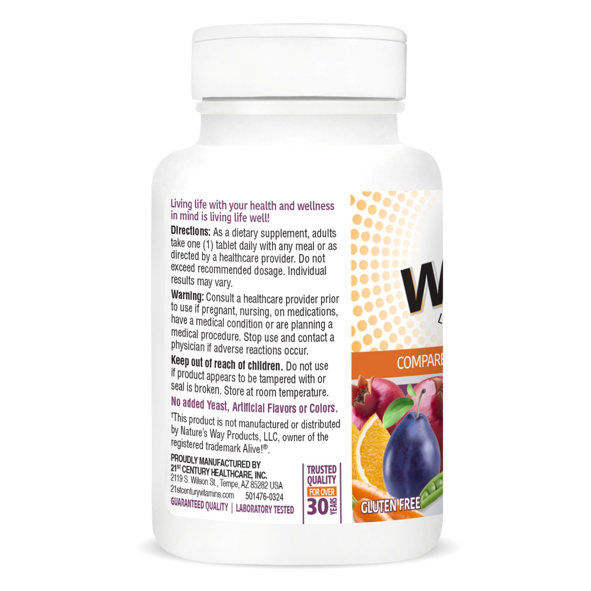 Foto 7 pulgar | Multivitaminas 21st Century Wellify Para Mujeres De 50 O Más De 65 Comprimidos - Venta Internacional.