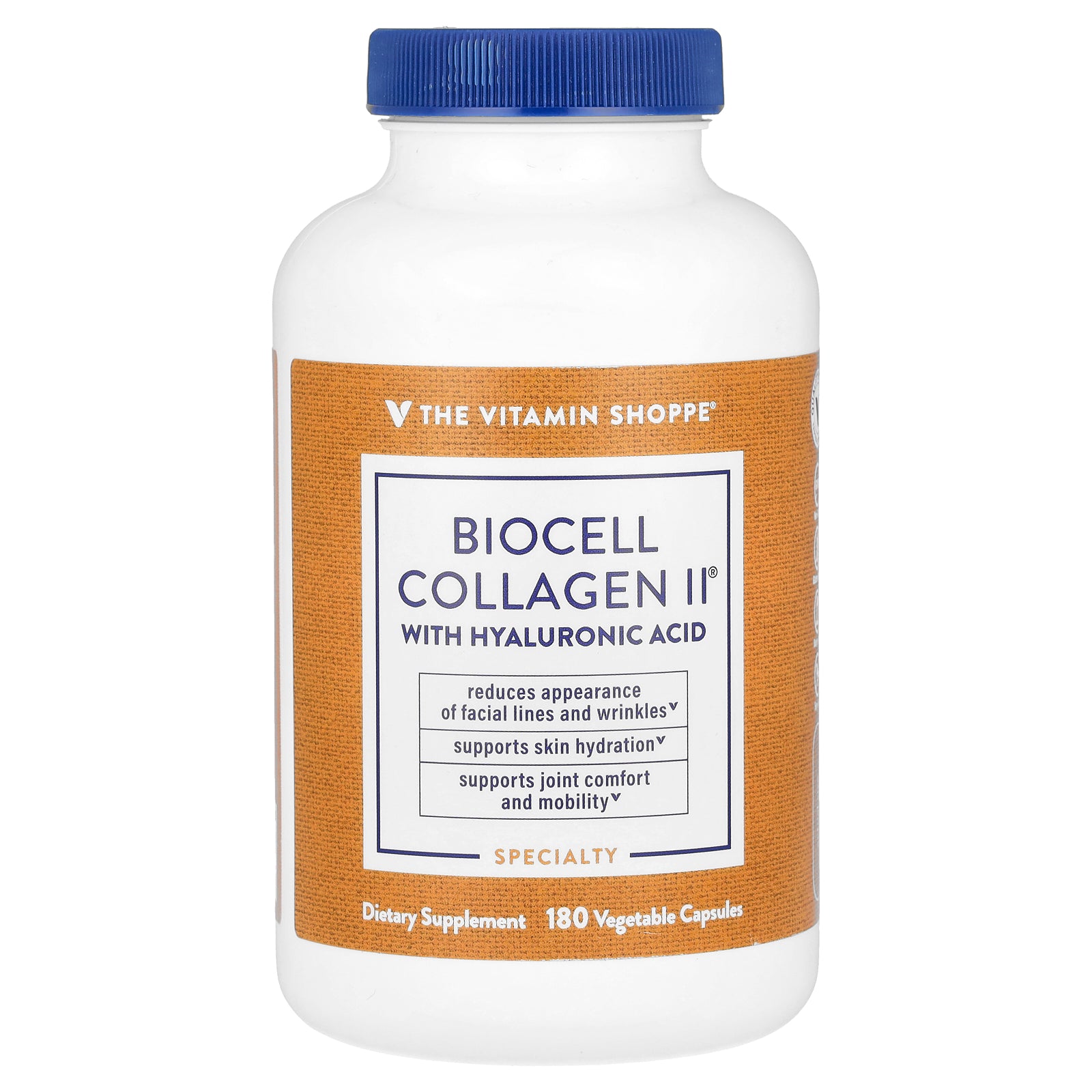 Foto 2 pulgar | Complementa The Vitamin Shoppe Biocell Collagen Ii Con Ácido Hialurónico 180 Cápsulas - Venta Internacional.