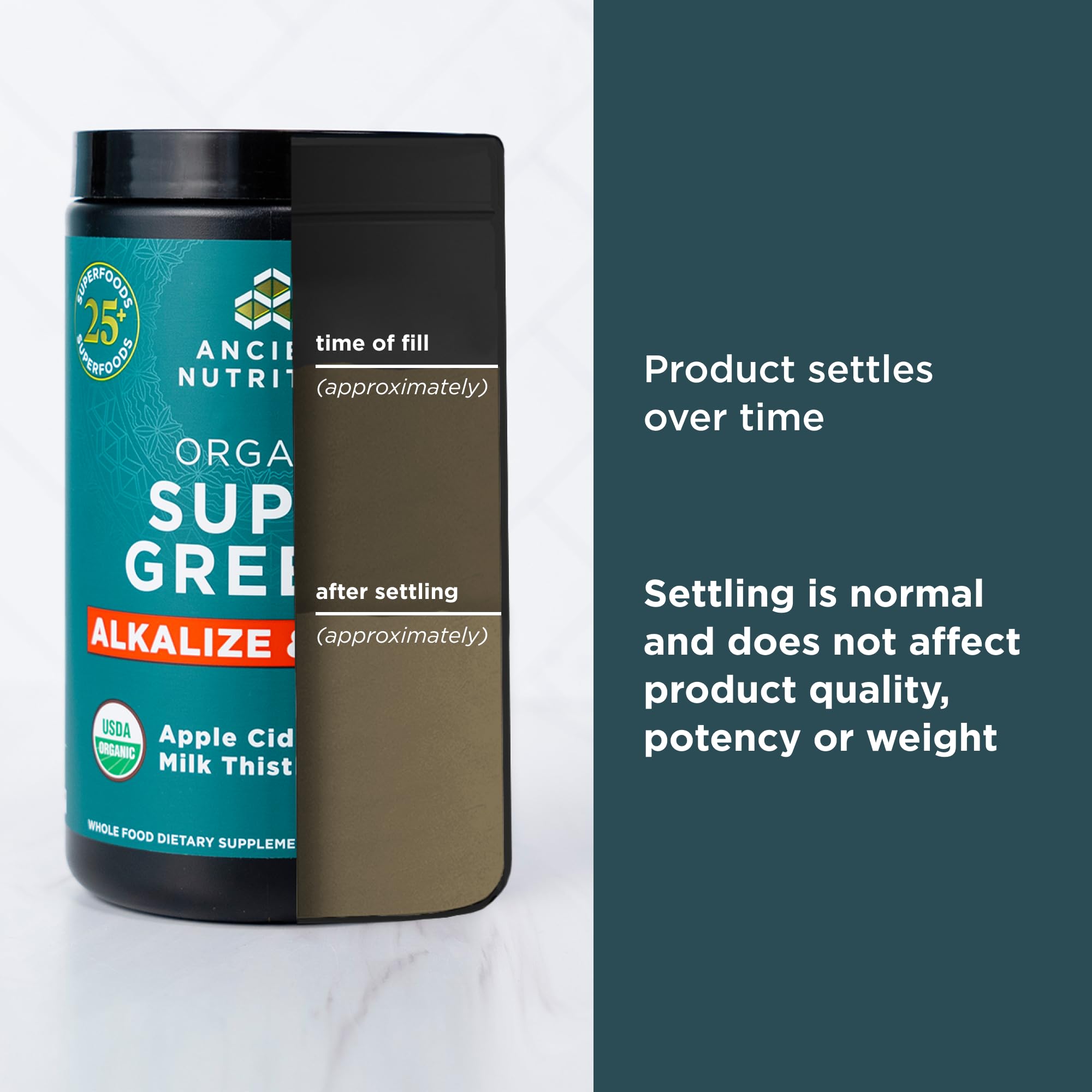 Foto 6 | Polvo Alcalinizante y Desintoxicante Supergreens Ancient Nutrition 220 Ml - Venta Internacional