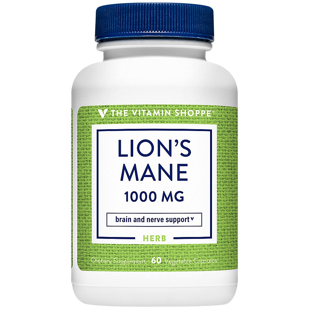 Foto 2 pulgar | Suplemento The Vitamin Shoppe Lion's Mane 1000 Mg 60 Cápsulas - Venta Internacional.