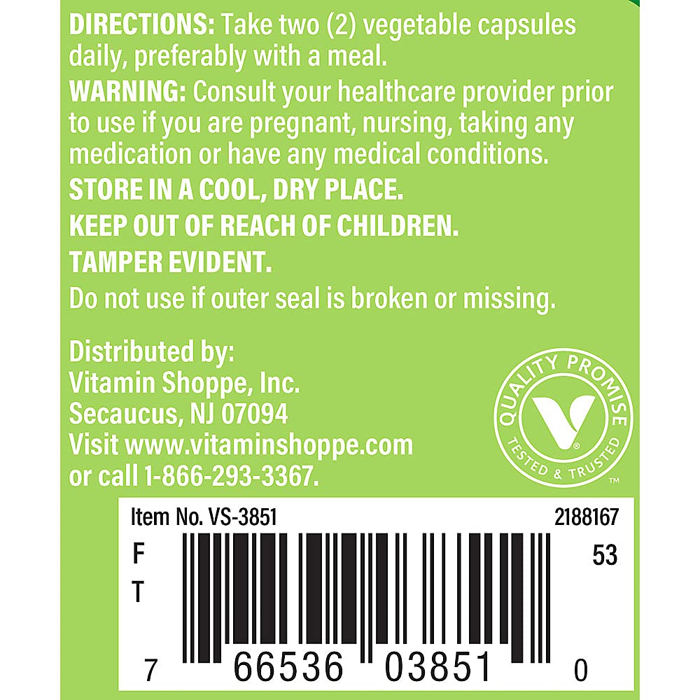 Foto 5 pulgar | Suplemento The Vitamin Shoppe Lion's Mane 1000 Mg 60 Cápsulas - Venta Internacional.