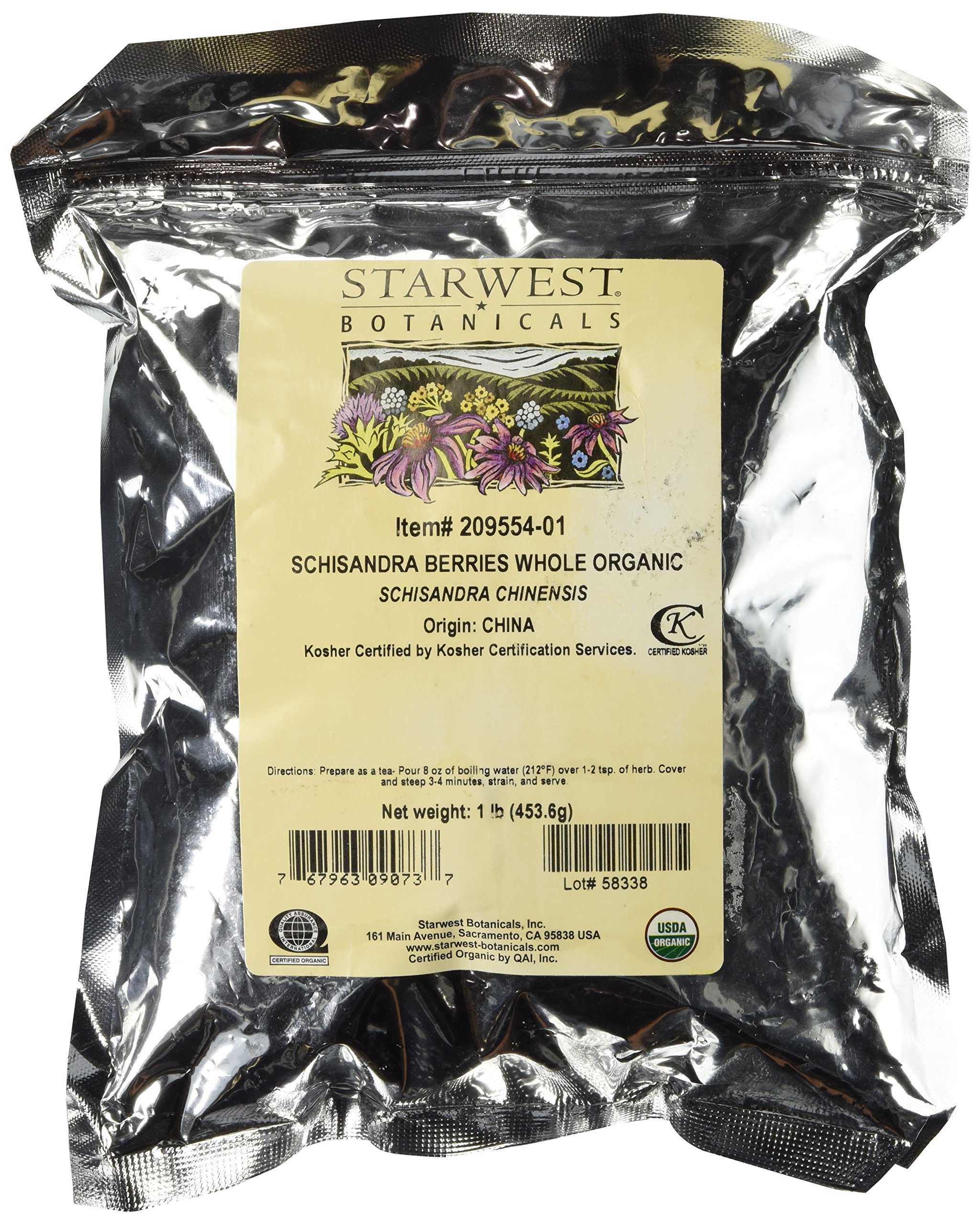 Foto 2 pulgar | Schisandra Berry Starwest Botanicals Organic 454 G - Venta Internacional.