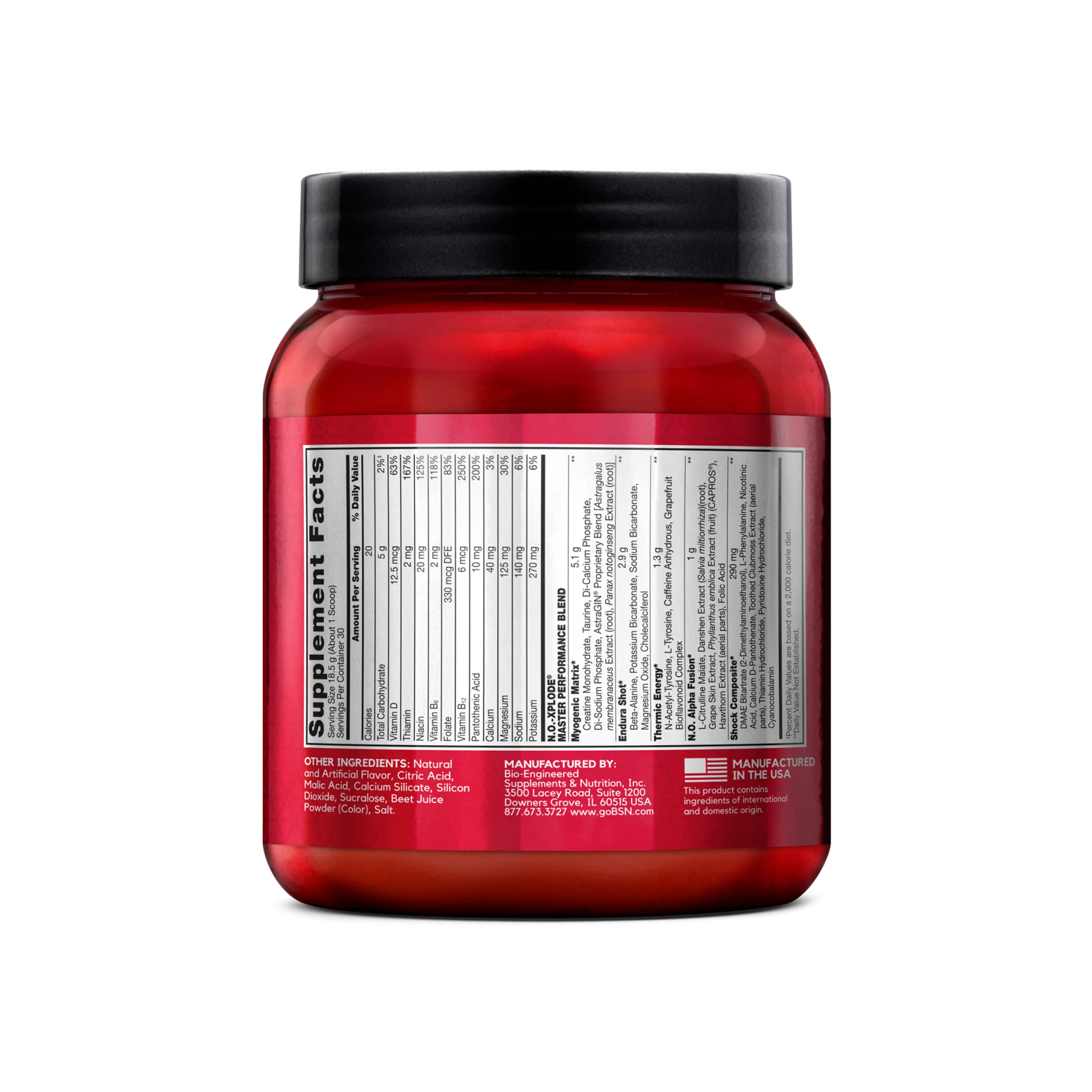 Foto 6 | Polvo Para Antes Del Entrenamiento Bsn N.o.-xplode Energy Watermelon 30 Dosis - Venta Internacional.