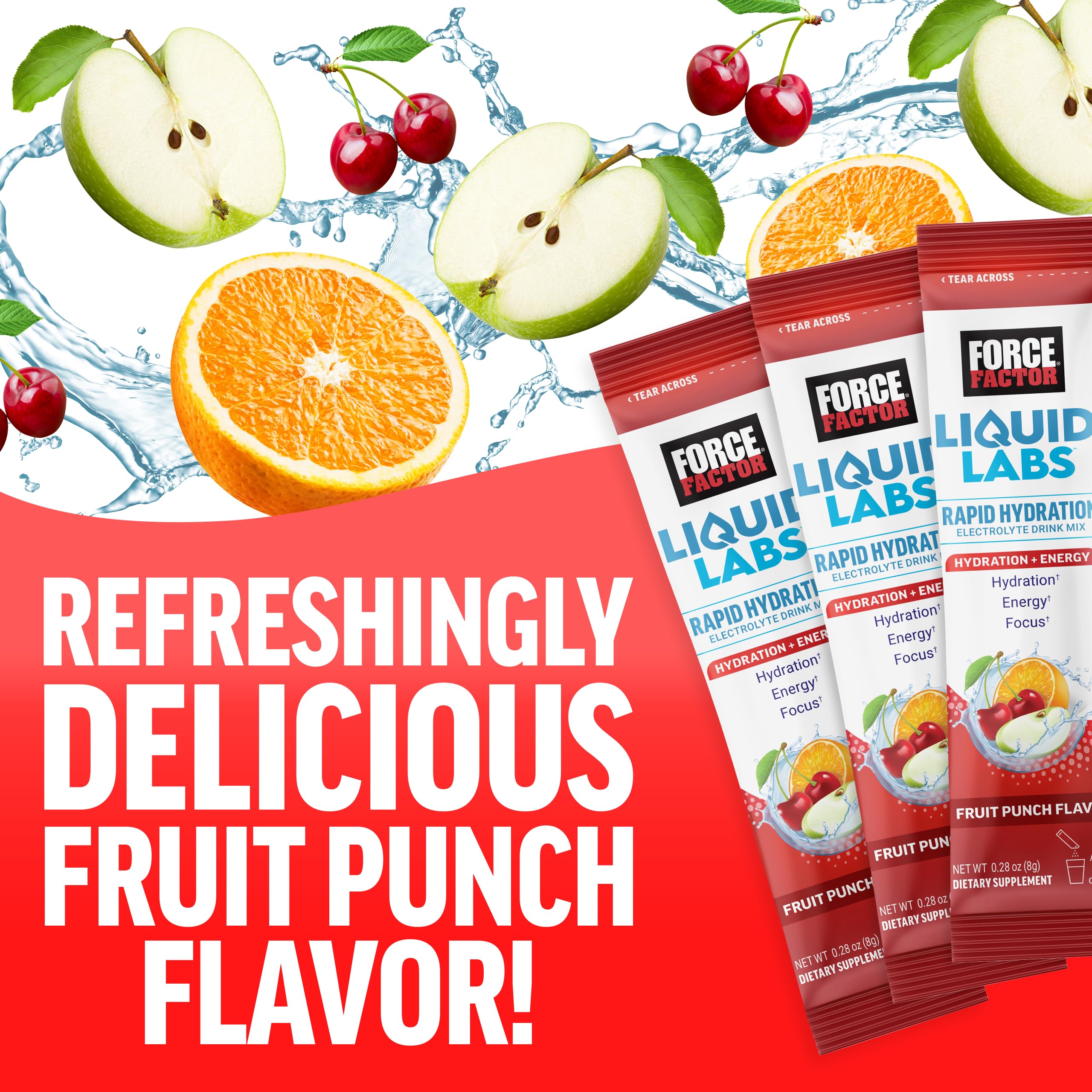 Foto 3 | Bebida Energética Force Factor Liquid Labs Con Sabor A Ponche De Frutas - Venta Internacional.