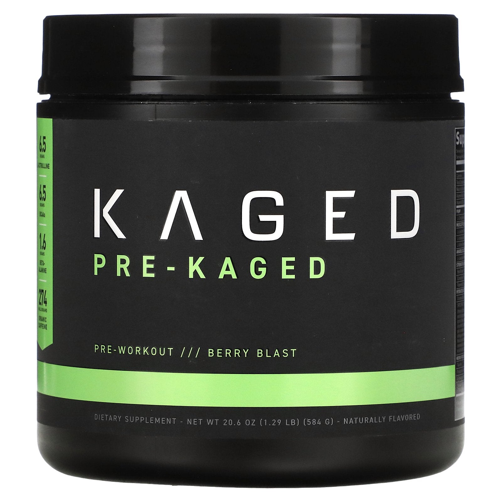 Foto 1 | Preentrenamiento Kaged Pre-laged Berry Blast 584 G - Venta Internacional.