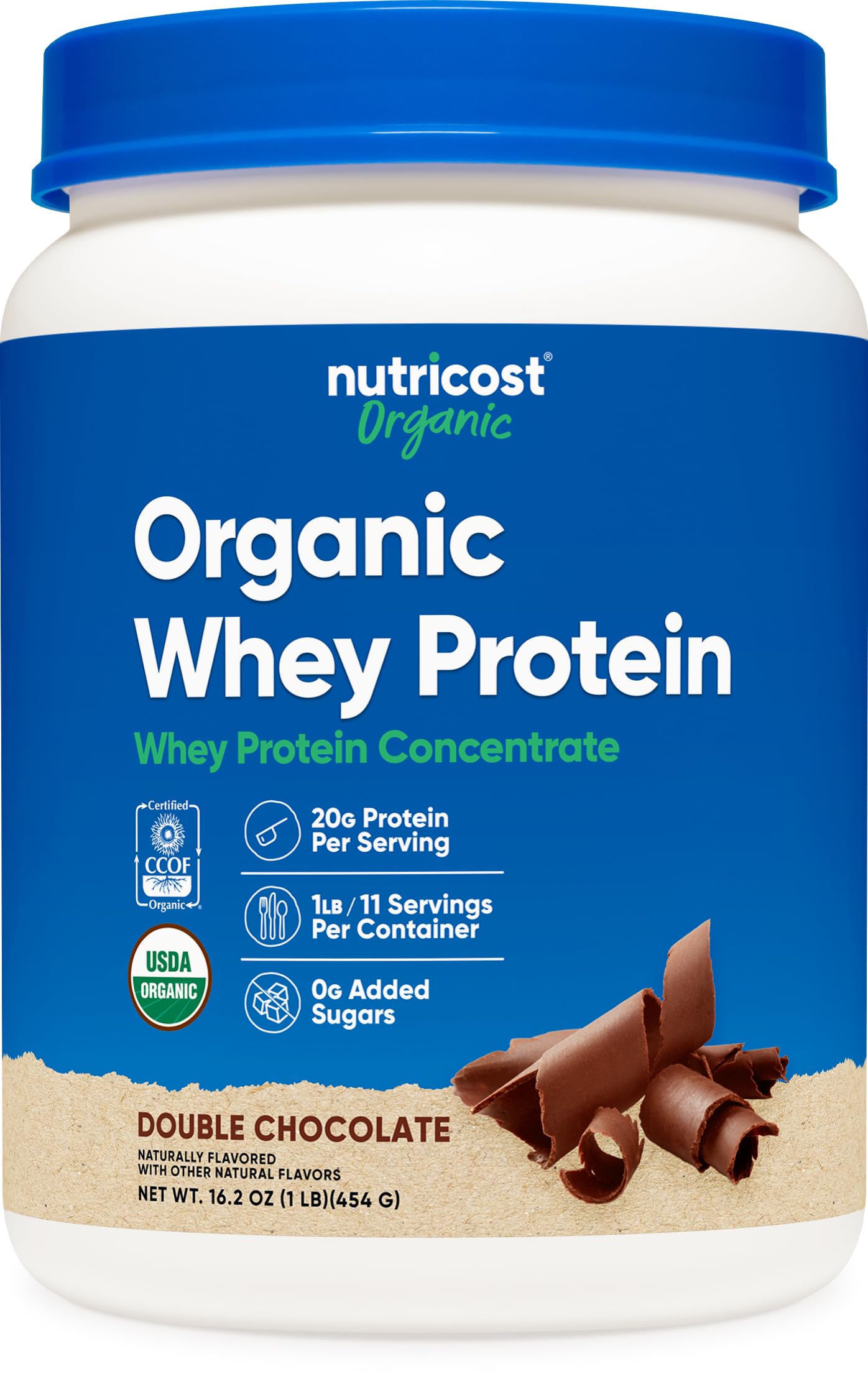 Foto 2 pulgar | Proteína En Polvo Nutricost Organic Whey Double Chocolate 454 G - Venta Internacional.