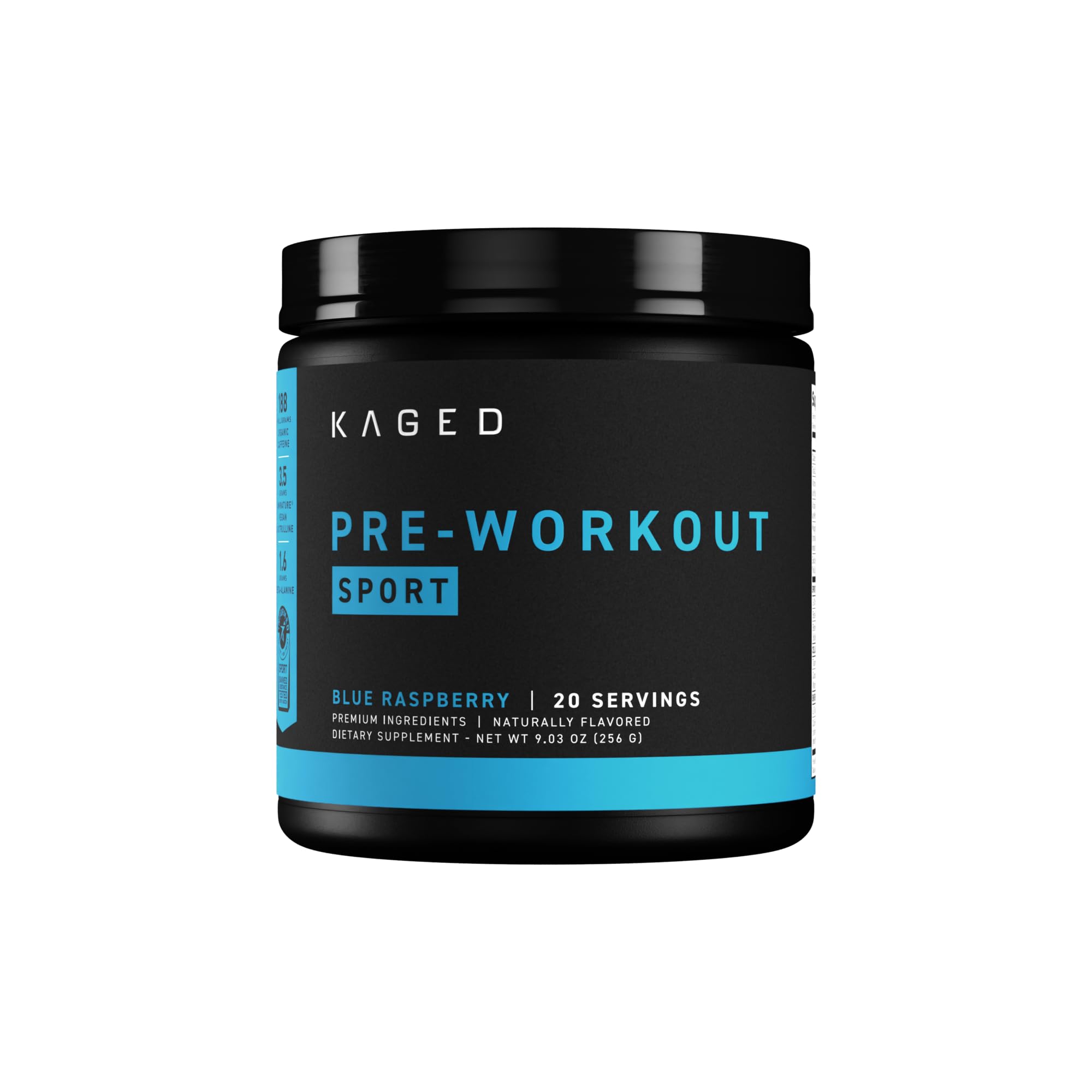 Foto 2 pulgar | Polvo Pre Workout Kaged Pre-kaged Sport Blue Razz, 20 Porciones - Venta Internacional.