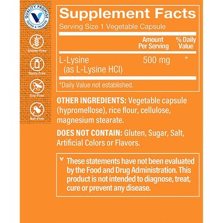 Foto 3 | Suplemento The Vitamin Shoppe L-lisina 500 Mg 300 Cápsulas - Venta Internacional.