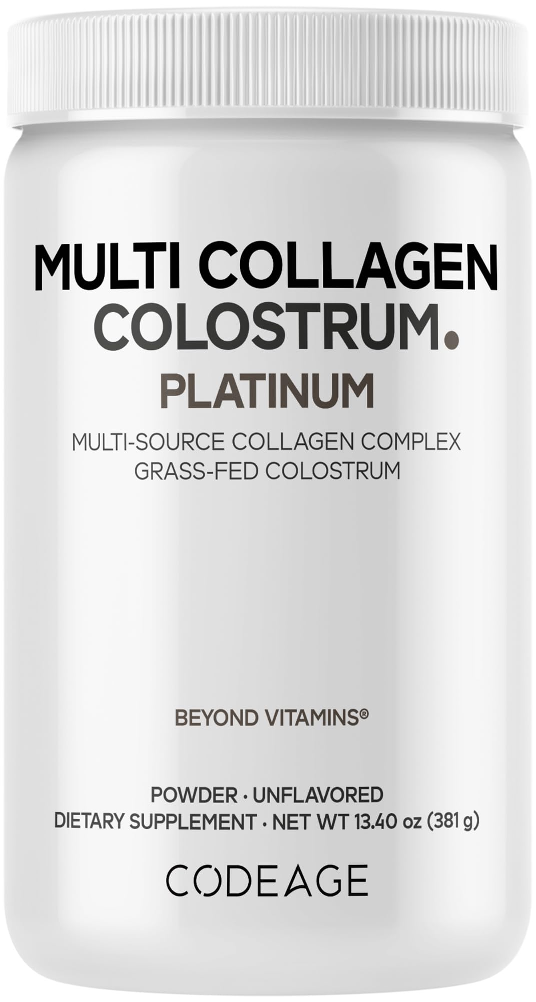 Foto 2 pulgar | Suplemento Codeage Multi Collagen Colostrum Platinum 375 Ml - Venta Internacional.