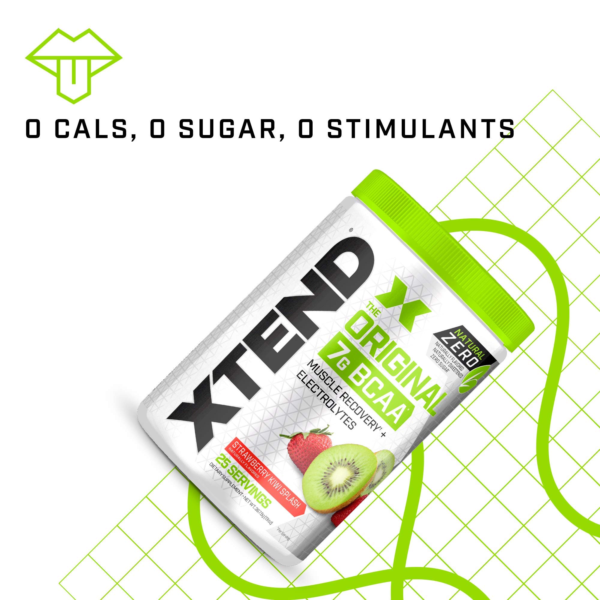 Foto 6 pulgar | Bcaa En Polvo Scivation Xtend Natural Zero Strawberry Kiwi 25 Porciones - Venta Internacional.