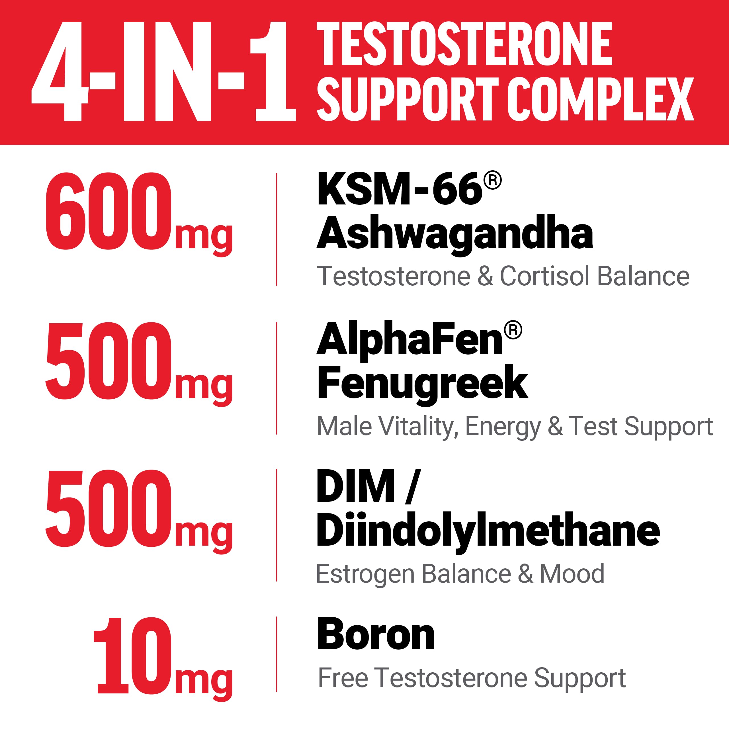 Foto 4 pulgar | Suplemento De Apoyo A La Testosterona Force Factor Test X180 Supreme - Venta Internacional.