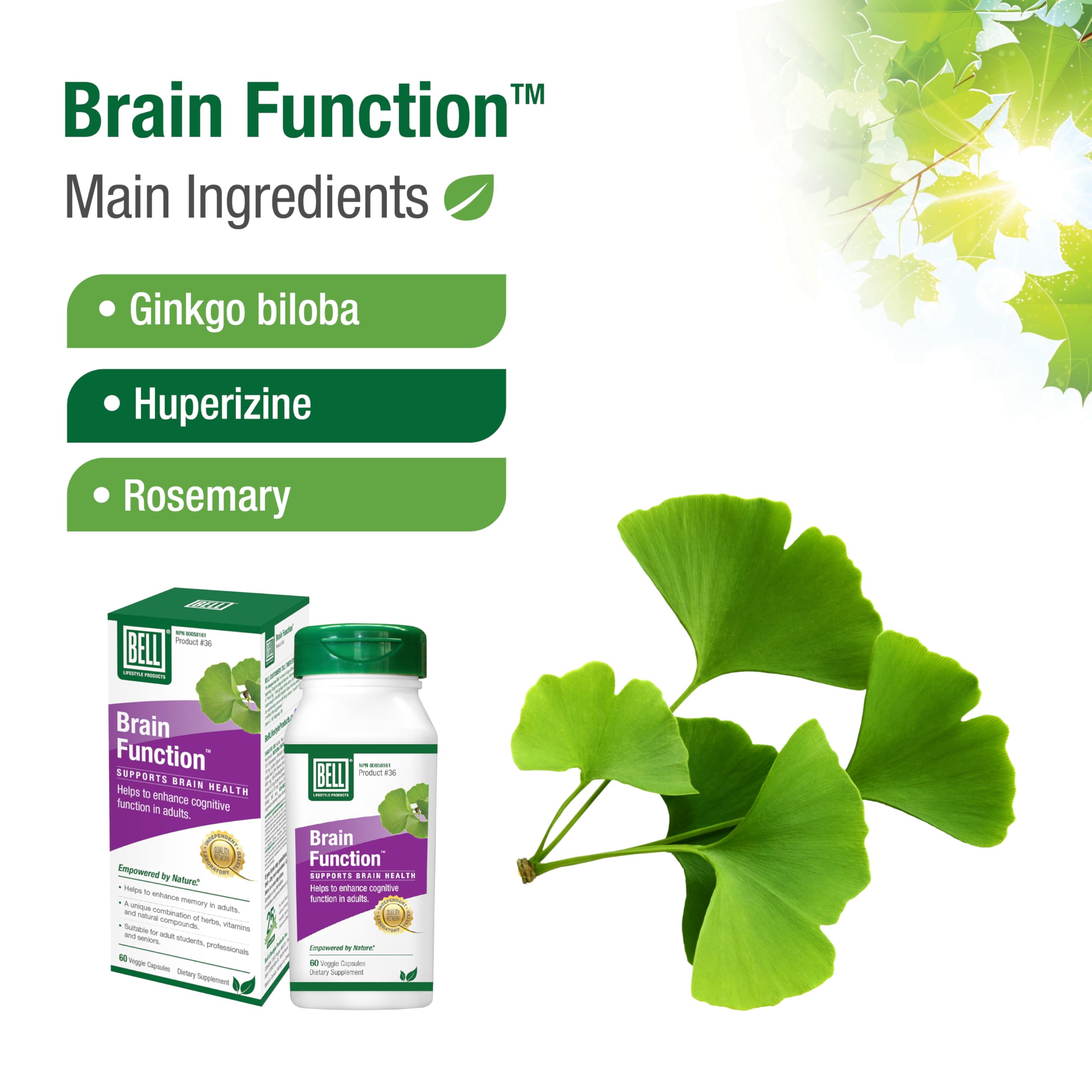 Foto 7 pulgar | Suplemento Bell Super Iq Brain Function 60 Cápsulas - Venta Internacional.