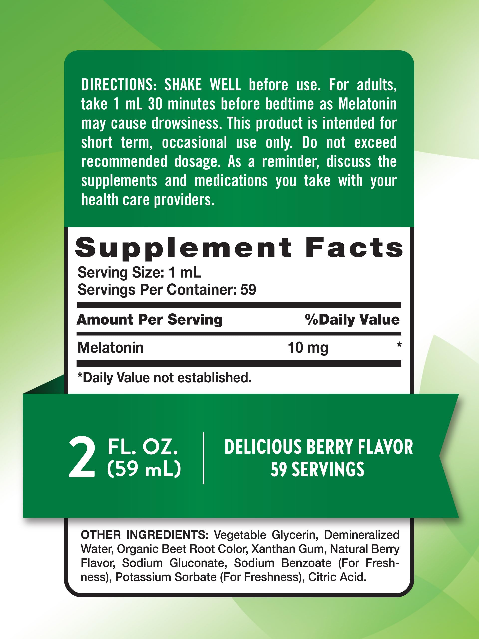 Foto 3 pulgar | Suplemento Líquido De Melatonina Nature's Truth, 10 Mg, 60 Ml, Vegano - Venta Internacional.