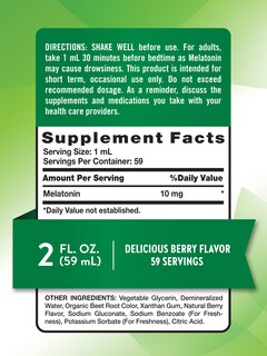 Foto 2 | Suplemento Líquido De Melatonina Nature's Truth, 10 Mg, 60 Ml, Vegano - Venta Internacional.