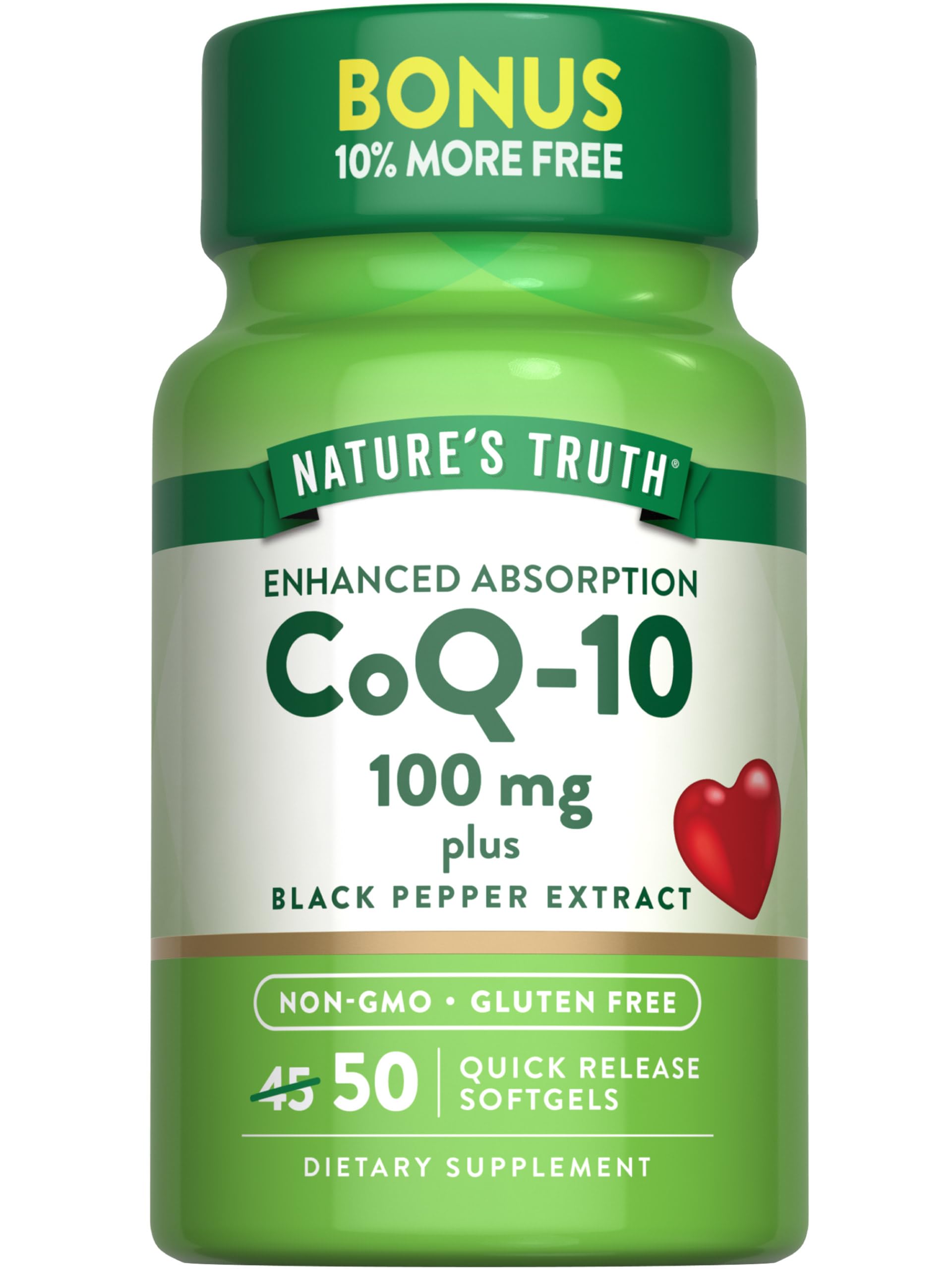Foto 2 pulgar | Suplemento Nature's Truth Coq10 100 Mg 50 Cápsulas Blandas - Venta Internacional.