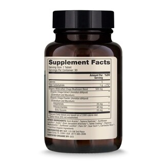 Foto 2 | Suplemento Dietético Dr. Mercola Organic Chaga Mushroom 30 Comprimidos - Venta Internacional.