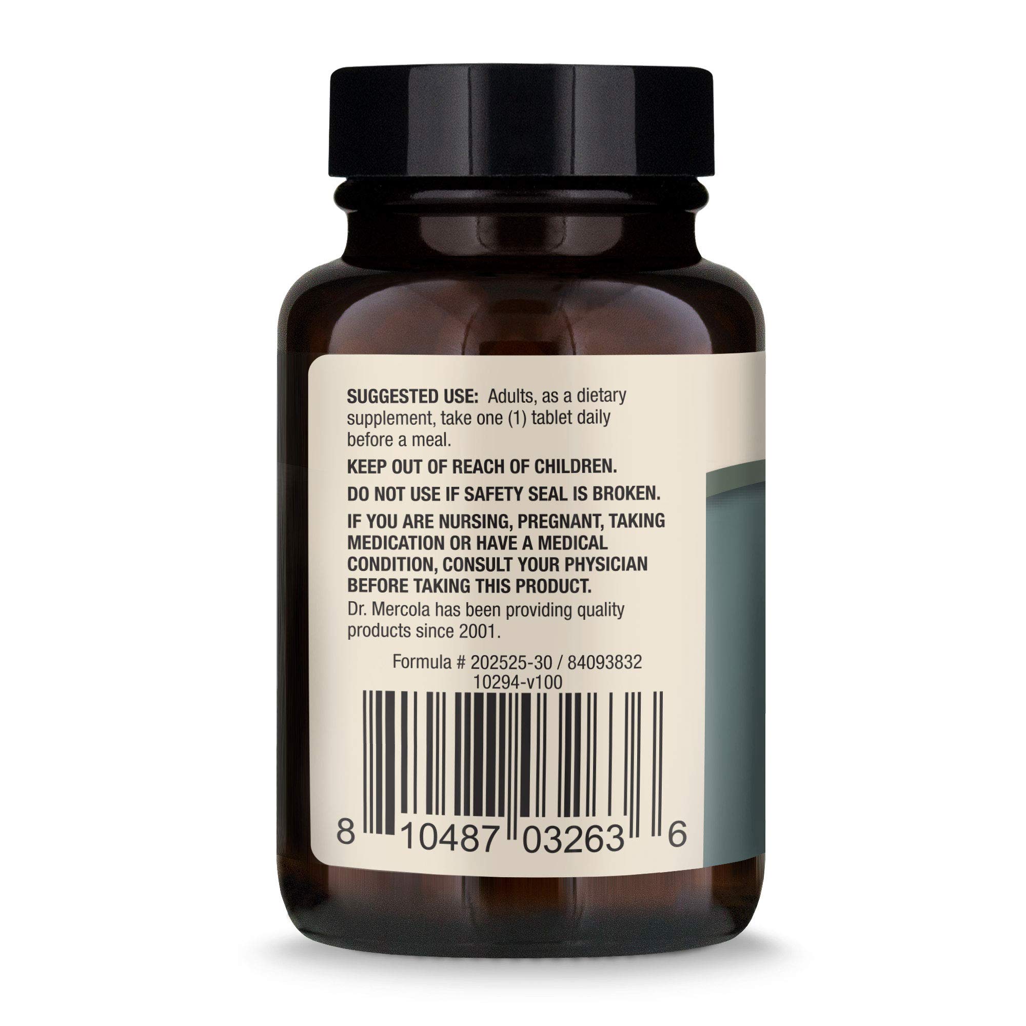 Foto 4 pulgar | Suplemento Dietético Dr. Mercola Organic Chaga Mushroom 30 Comprimidos - Venta Internacional.