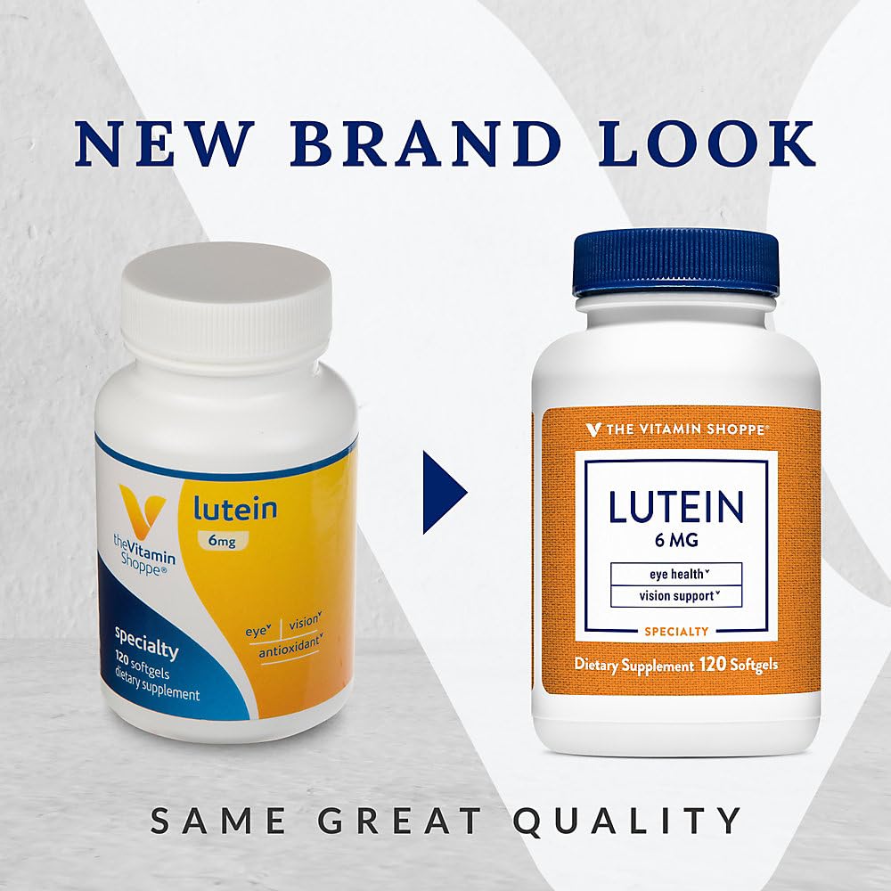 Foto 3 | Complementa The Vitamin Shoppe Con Luteína 120 Cápsulas Blandas - Venta Internacional.