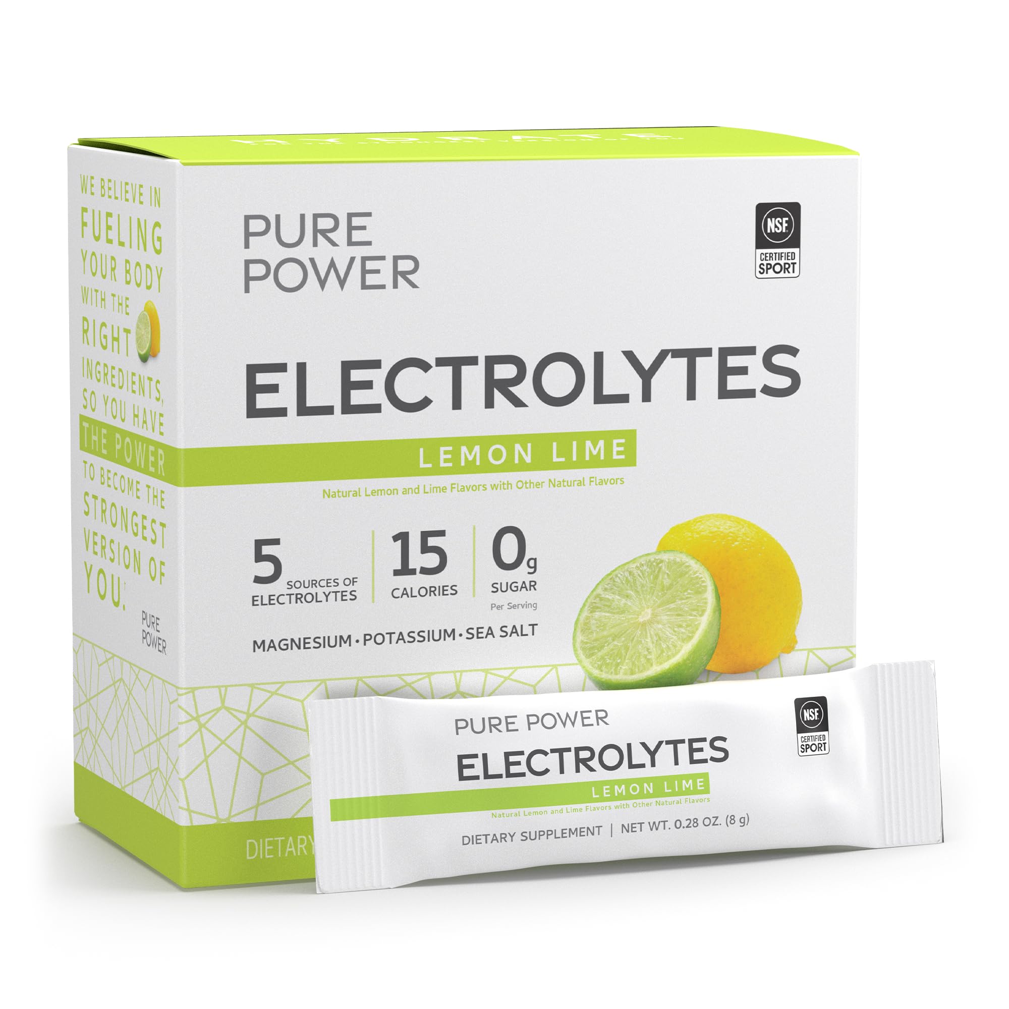 Foto 1 | Electrolytes Dr. Mercola Pure Power, Limón Y Lima, 240 G - Venta Internacional.