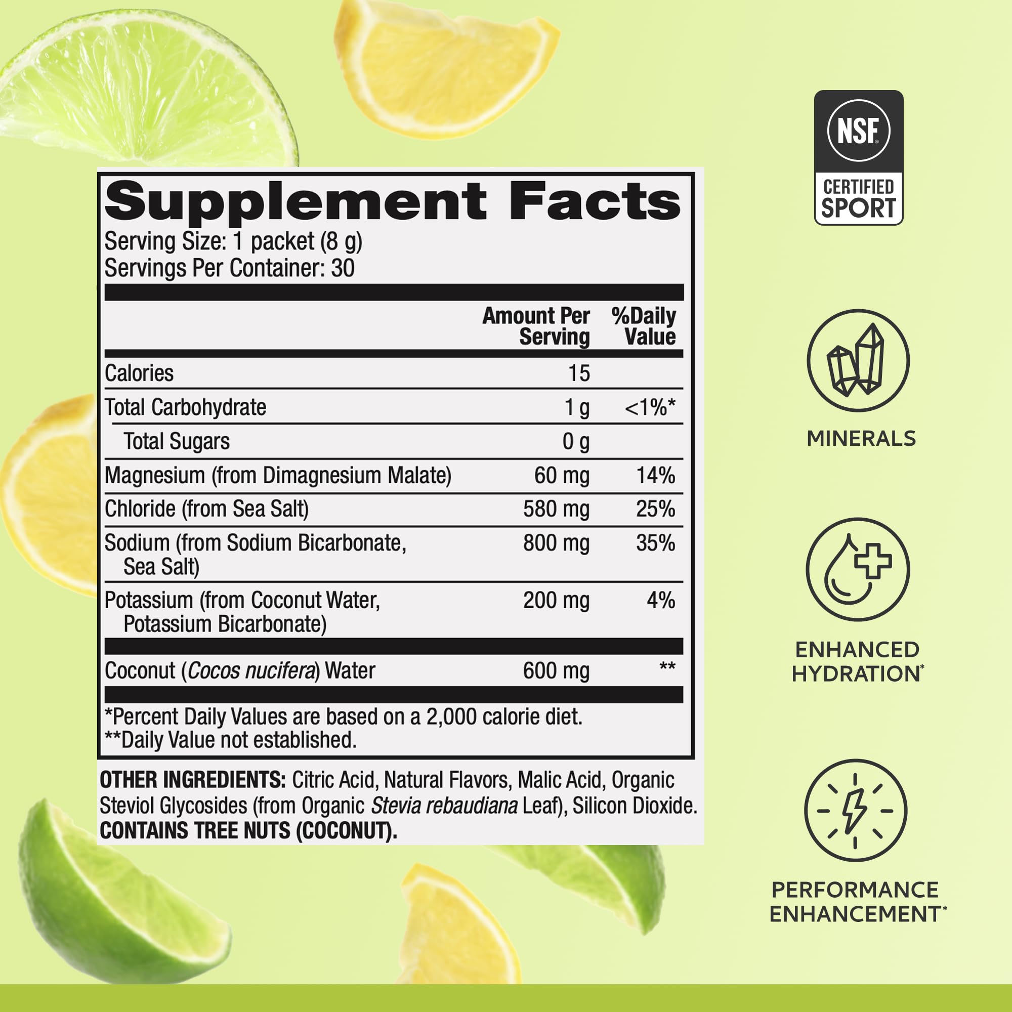 Foto 4 pulgar | Electrolytes Dr. Mercola Pure Power, Limón Y Lima, 240 G - Venta Internacional.