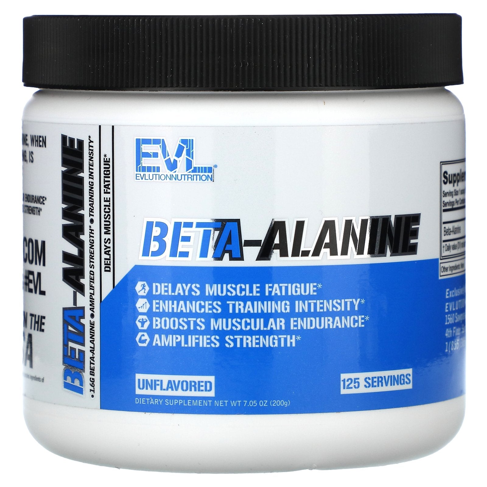 Foto 2 pulgar | Suplemento Evlution Nutrition Beta-alanina 200 G Sin Sabor - Venta Internacional.