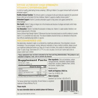 Foto 2 | Vitamina C Swisse Ultiboost High Strength De 1000 Mg, 3 Tubos - Venta Internacional.