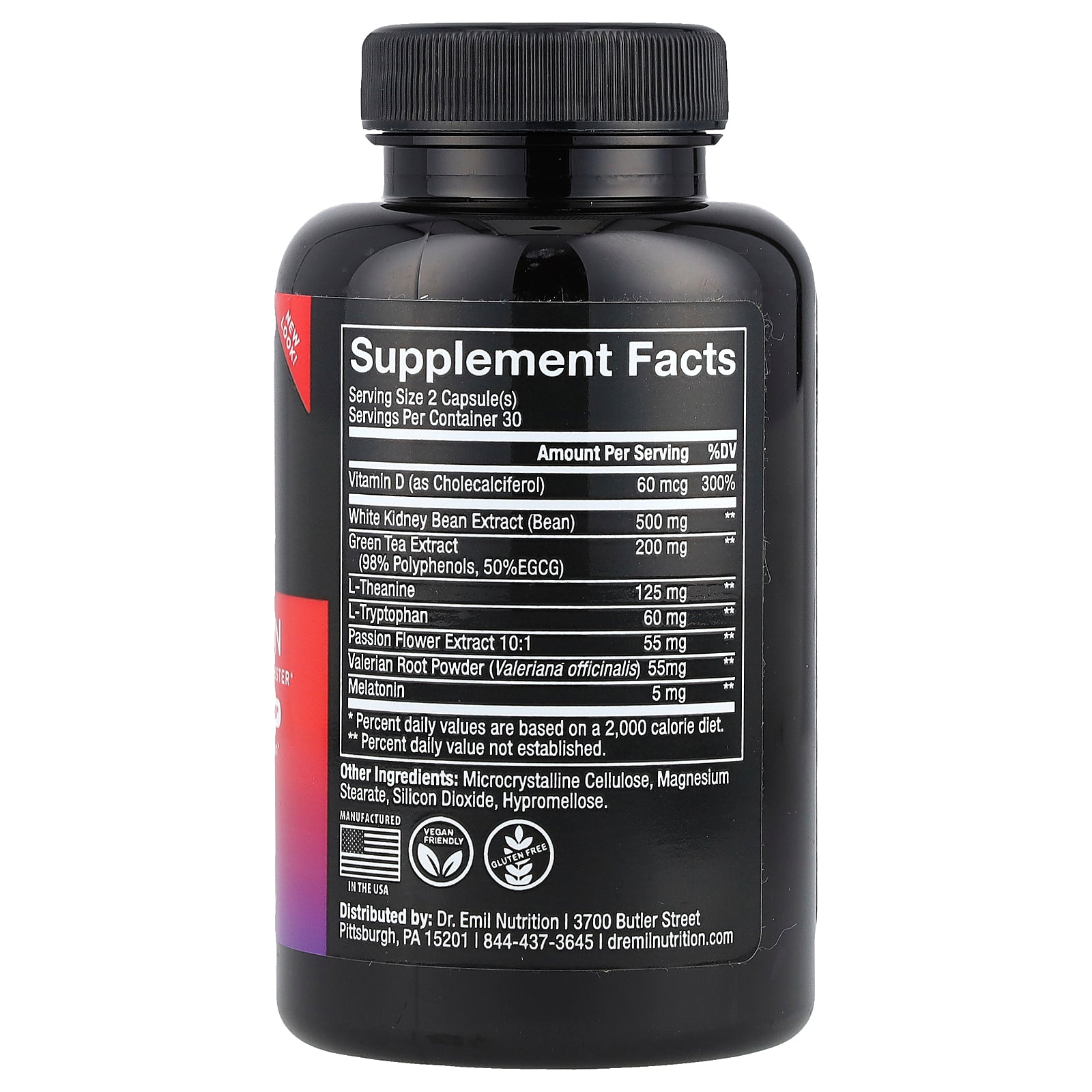 Foto 3 pulgar | Suplemento Dr. Emil Nutrition Bedtime Burn 60 Cápsulas - Venta Internacional.