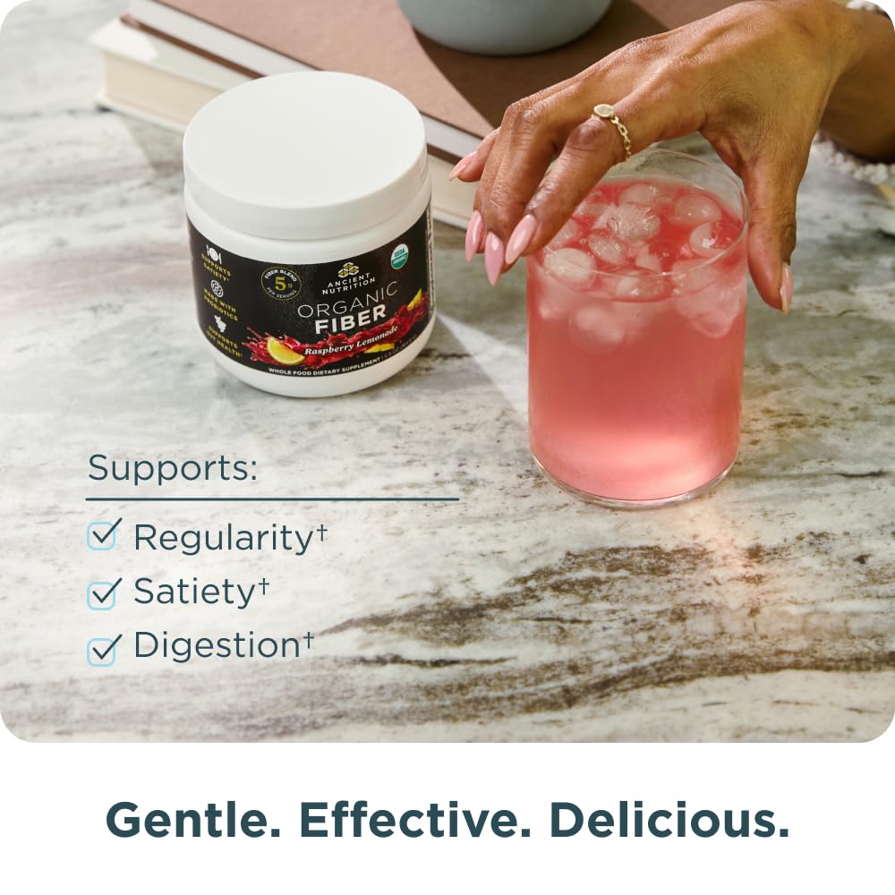 Foto 4 | Limonada De Frambuesa En Polvo De Ancient Nutrition, 180 Ml - Venta Internacional.