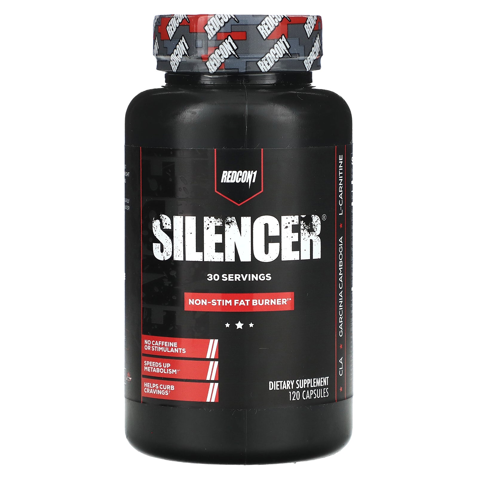 Foto 2 pulgar | Suplemento Redcon1 Silencer, Quemador De Grasa Antiestimulante, 120 Cápsulas - Venta Internacional.