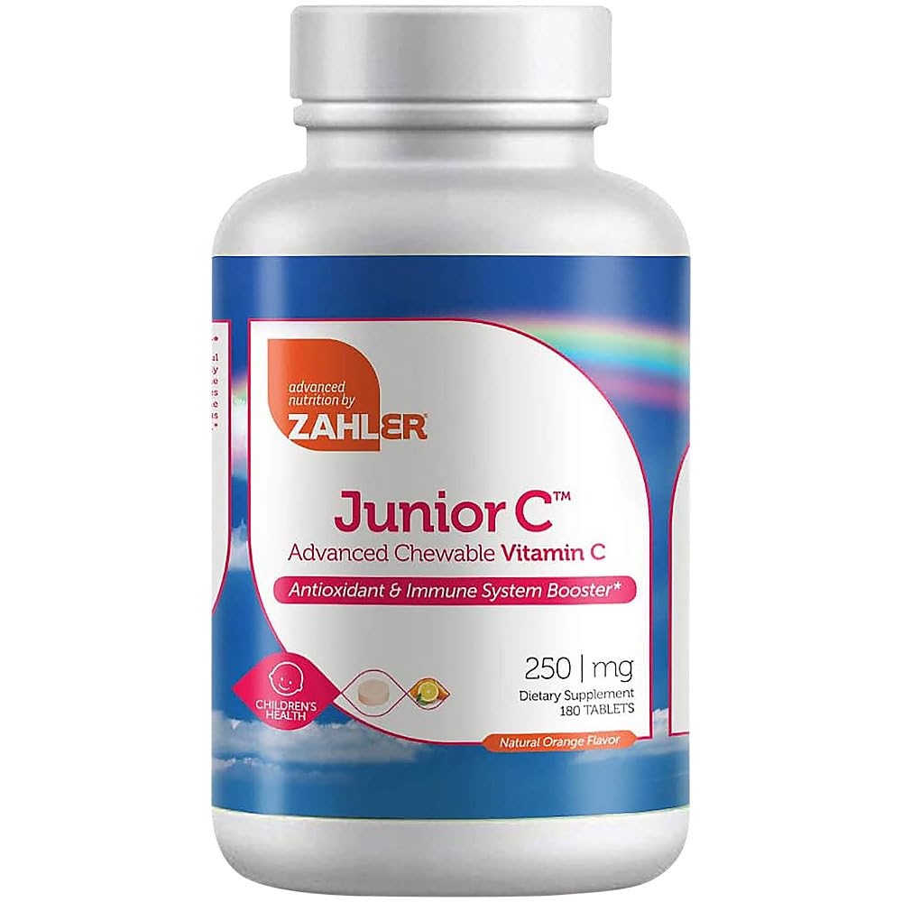 Foto 2 pulgar | Suplemento Zahler Junior C Advanced Masticable De Vitamina C 250 Mg - Venta Internacional.