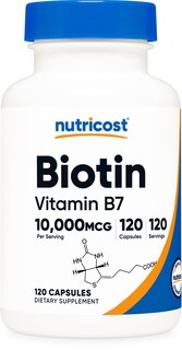Foto 1 | Suplemento Nutricost Biotina (vitamina B7) 10 Mg 120 Cápsulas - Venta Internacional.
