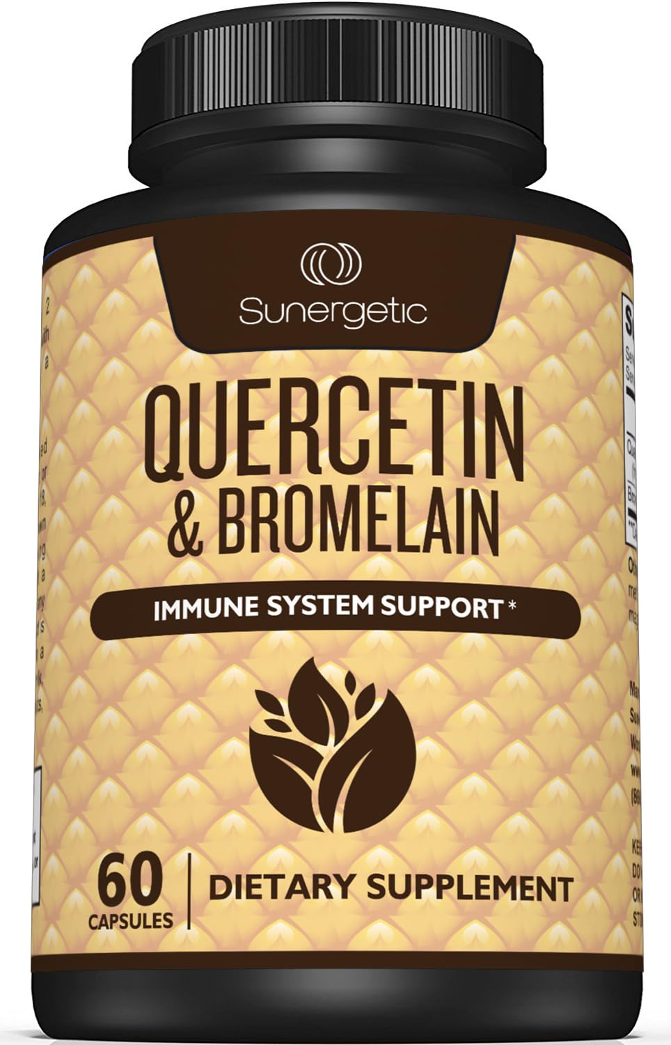 Foto 2 pulgar | Suplemento Sunergetic Premium De Quercetina Y Bromelina 60 Cápsulas - Venta Internacional.