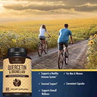 Foto 4 | Suplemento Sunergetic Premium De Quercetina Y Bromelina 60 Cápsulas - Venta Internacional.