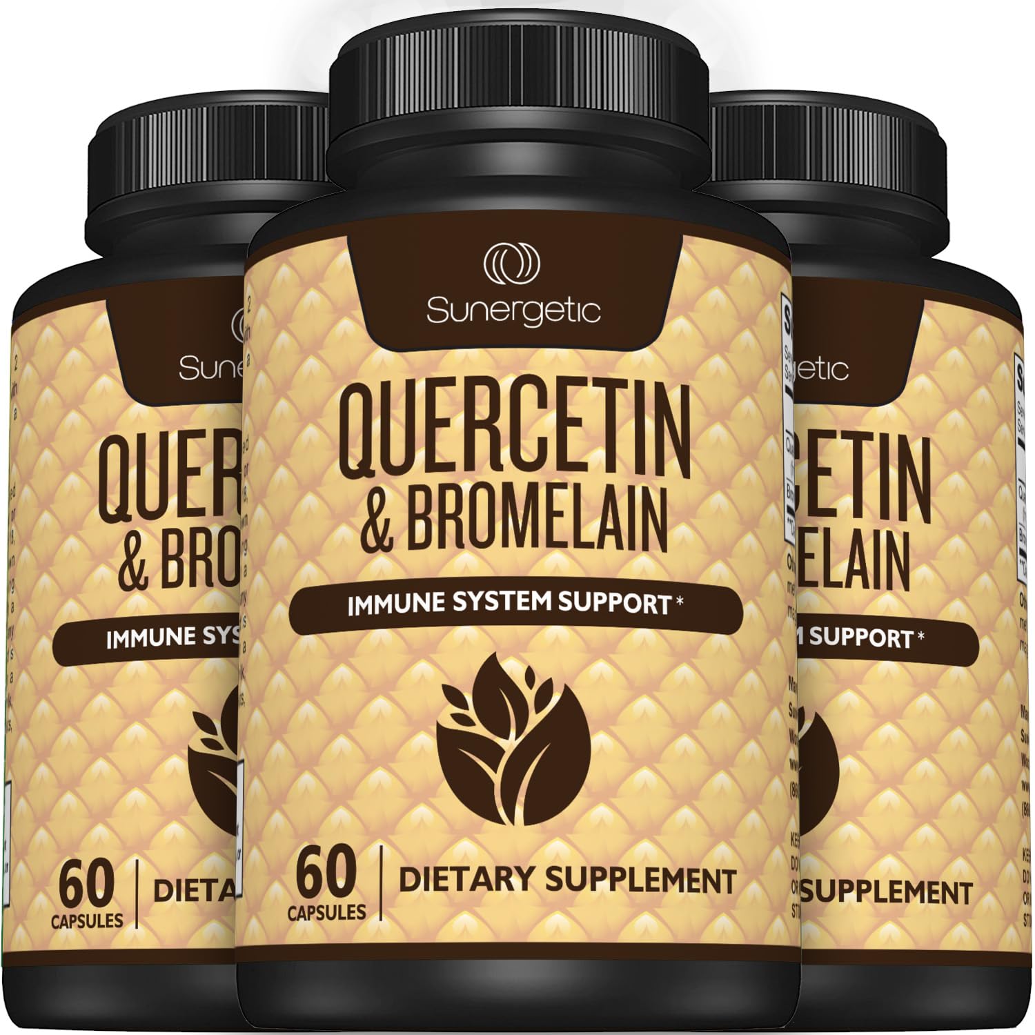 Foto 7 pulgar | Suplemento Sunergetic Premium De Quercetina Y Bromelina 60 Cápsulas - Venta Internacional.