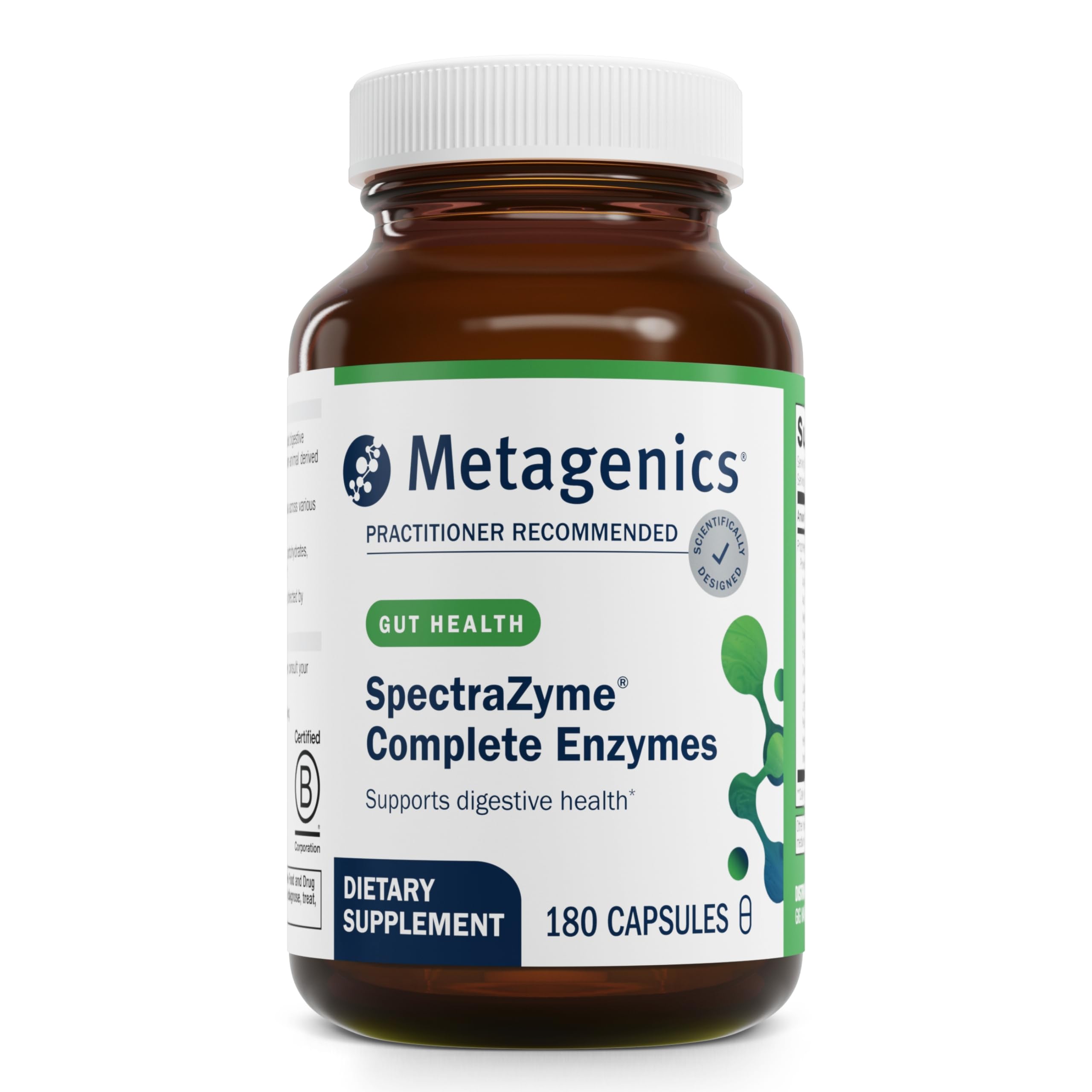 Foto 2 pulgar | Suplemento De Enzimas Digestivas Metagenics Spectrazyme 180 Cápsulas - Venta Internacional.
