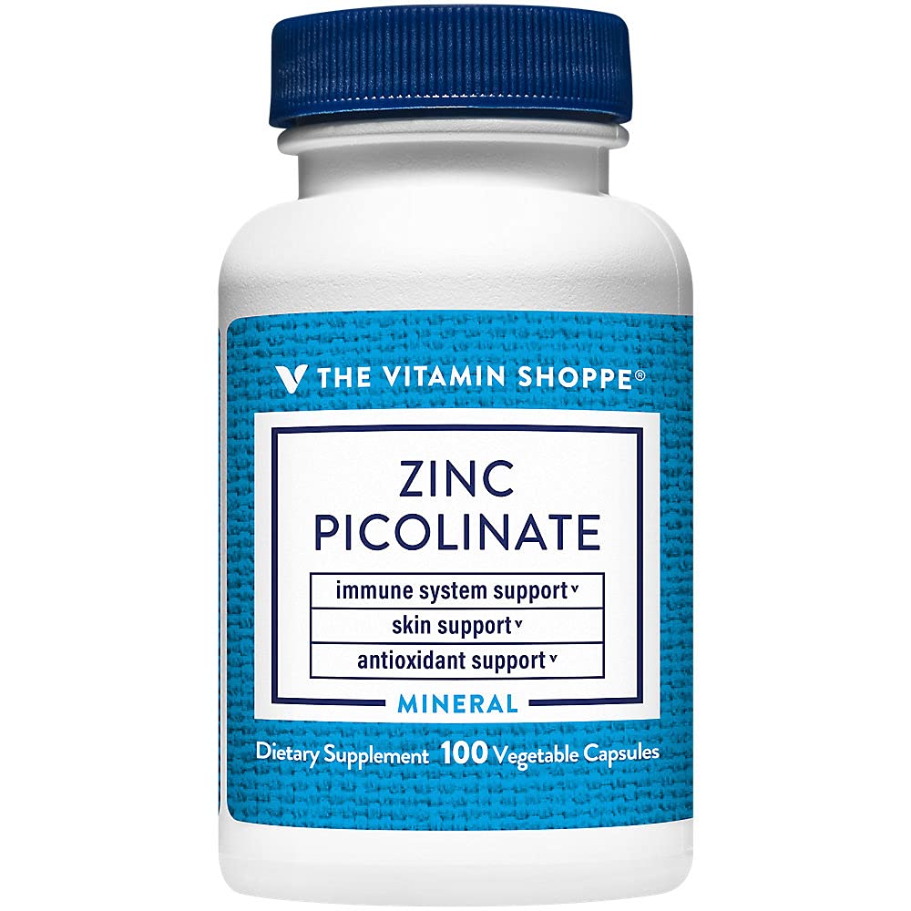Foto 2 pulgar | Suplemento The Vitamin Shoppe Con Picolinato De Zinc, 22 Mg, 100 Cápsulas - Venta Internacional.