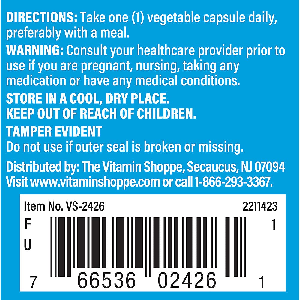 Foto 4 | Suplemento The Vitamin Shoppe Con Picolinato De Zinc, 22 Mg, 100 Cápsulas - Venta Internacional.