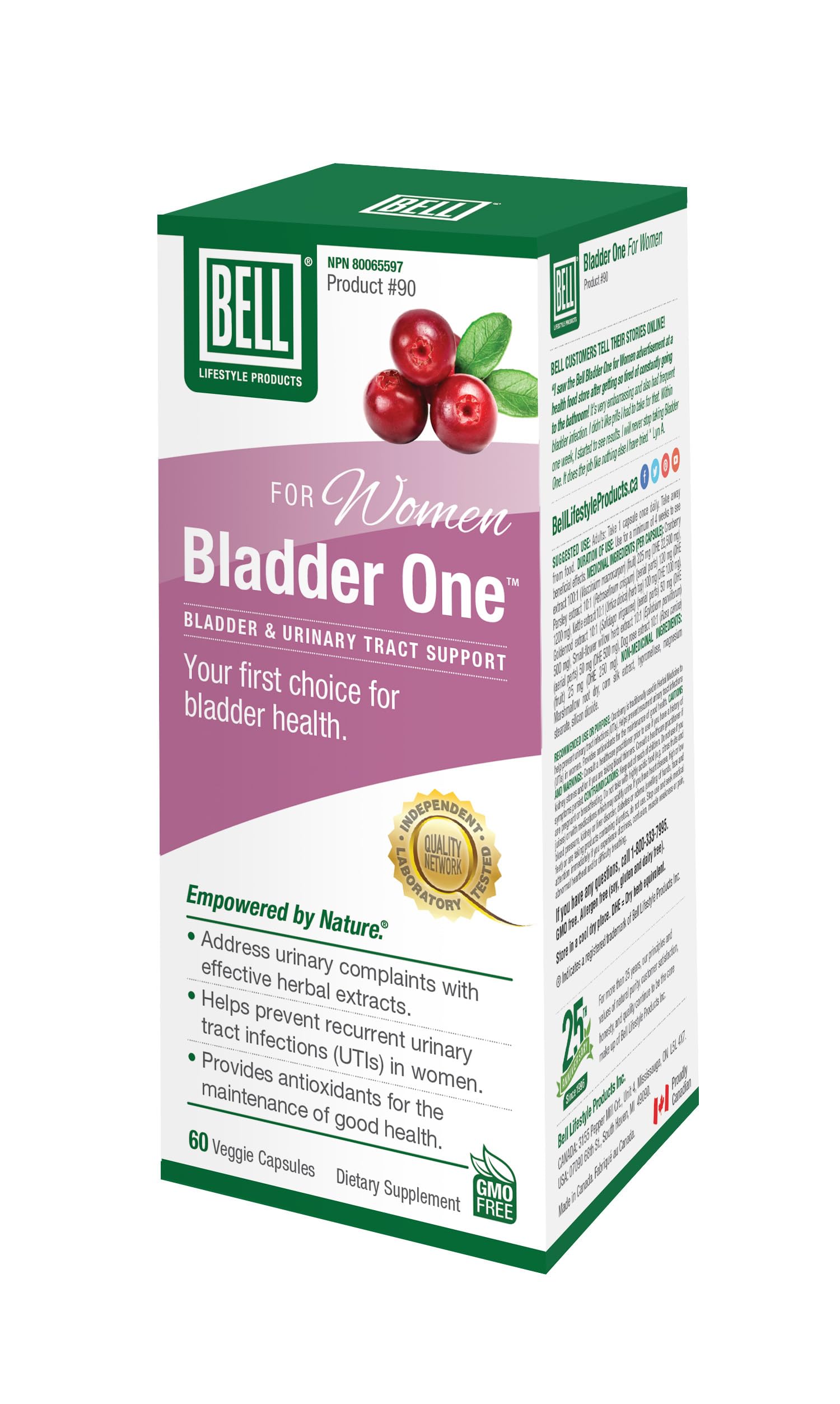 Foto 1 | Suplemento Bell Bladder One Para Mujer 60 Cápsulas - Venta Internacional.