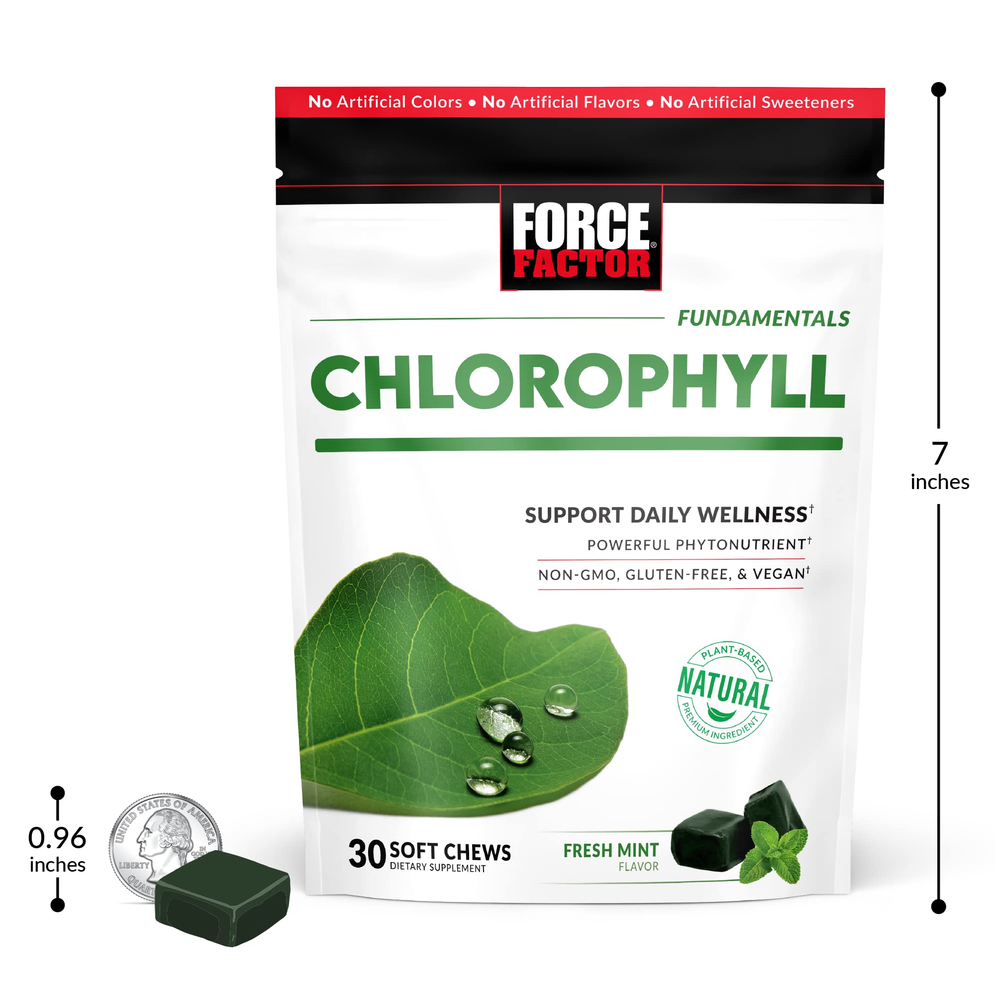 Foto 7 pulgar | Suplemento Force Factor Chlorophyll Soft Chews 30 Unidades - Venta Internacional.