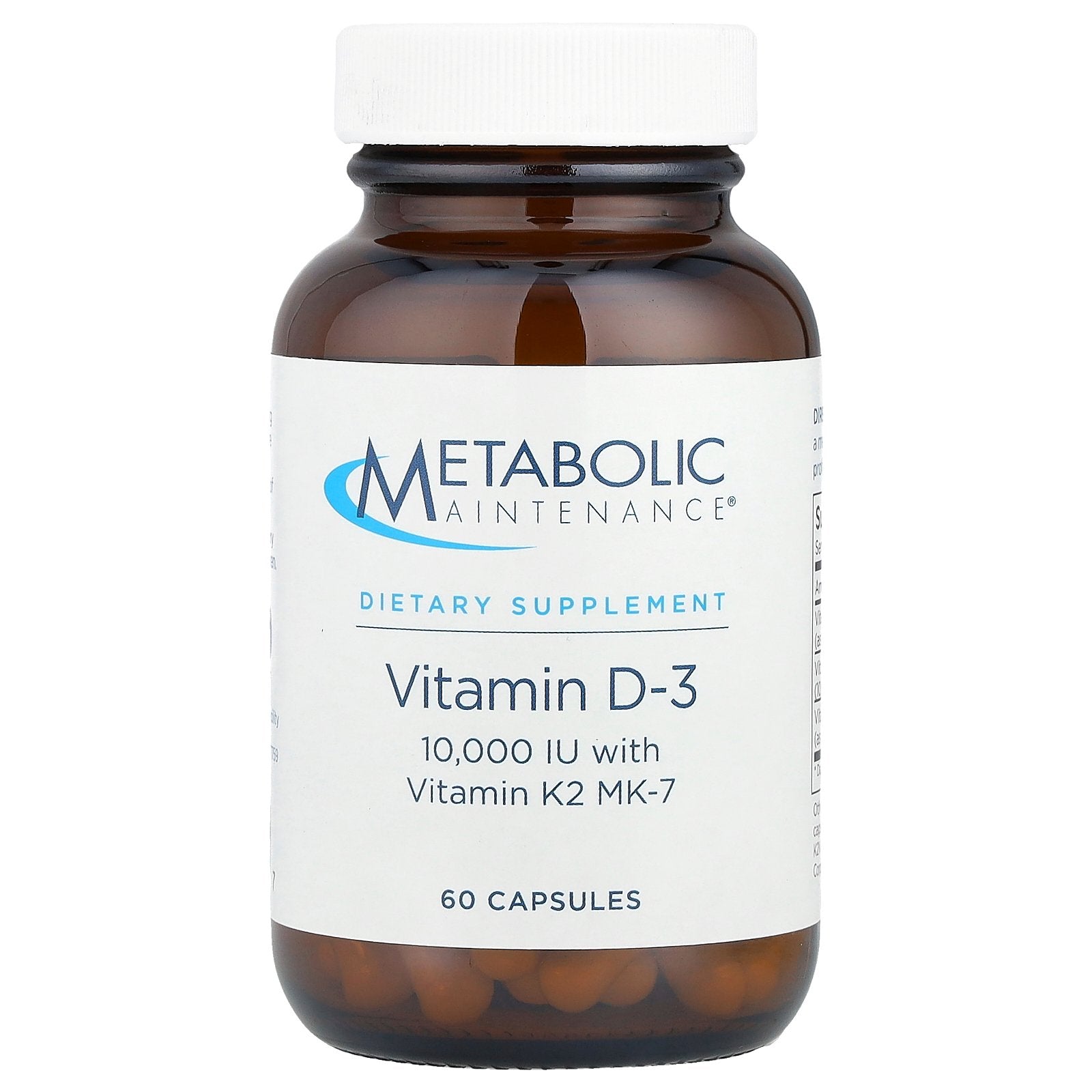 Foto 2 pulgar | Complemente La Vitamina D-3 Para El Mantenimiento Metabólico Con Vitamina K2 Mk-7, 60 Cápsulas - Venta Internacional.