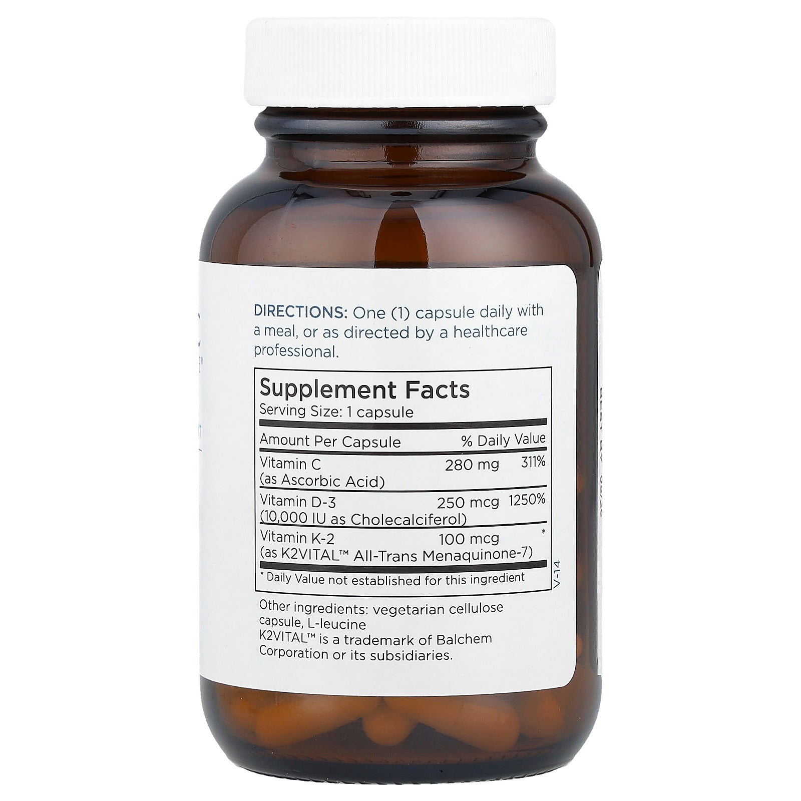 Foto 3 pulgar | Complemente La Vitamina D-3 Para El Mantenimiento Metabólico Con Vitamina K2 Mk-7, 60 Cápsulas - Venta Internacional.