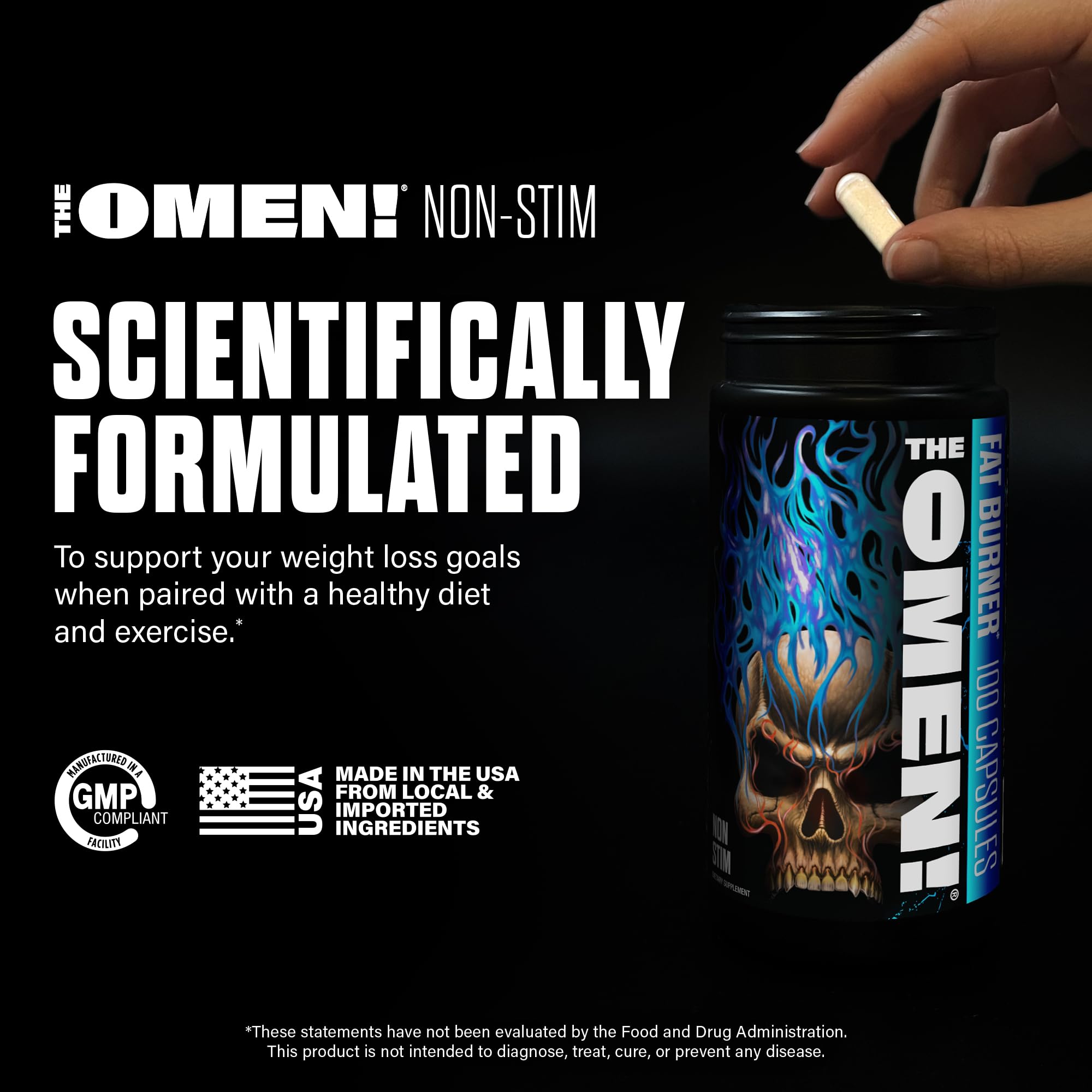 Foto 6 | Suplemento Dietético Jnx Sports The Omen! 100 Cápsulas No Estimulantes - Venta Internacional.